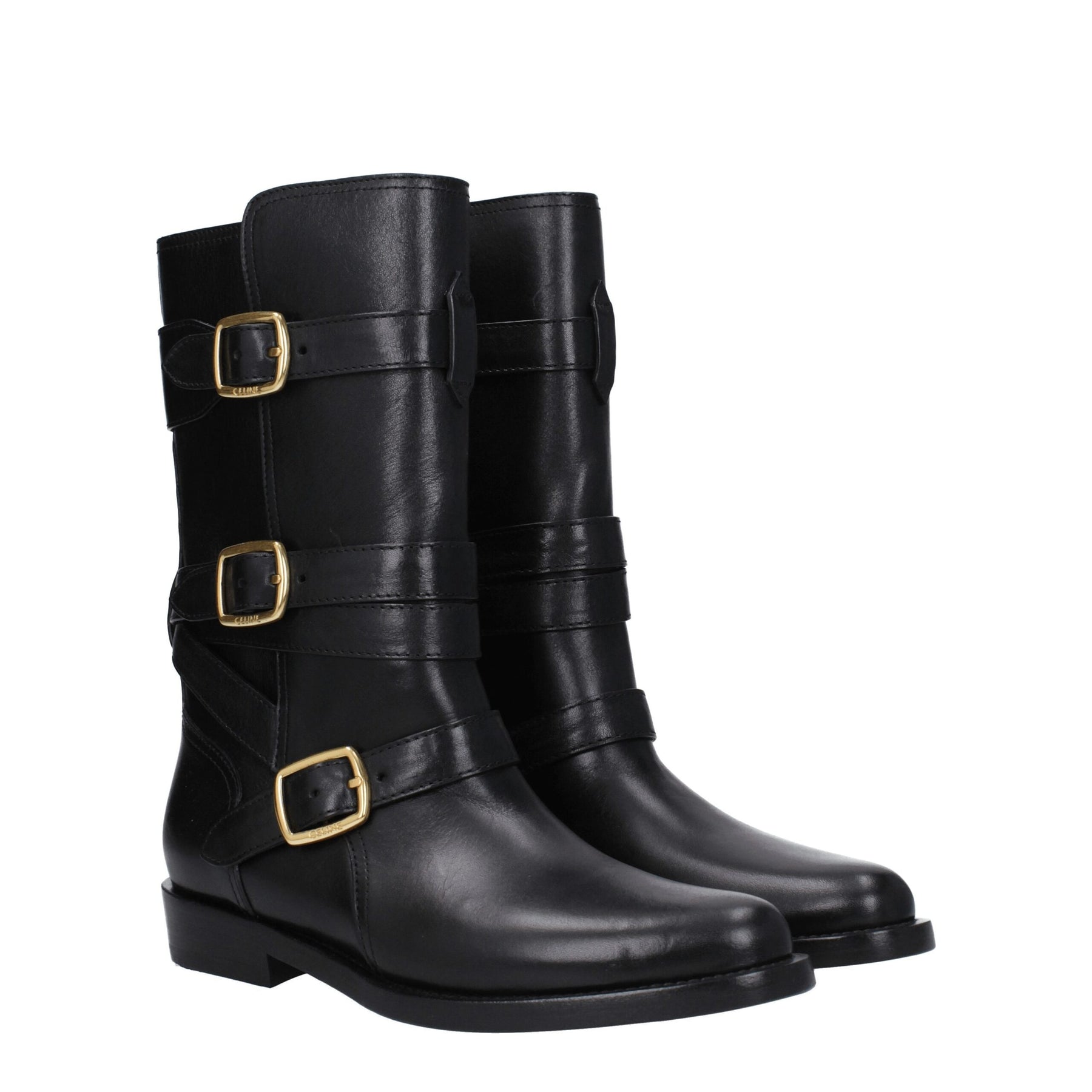 Celine Black Leather Boots | Regal Royce