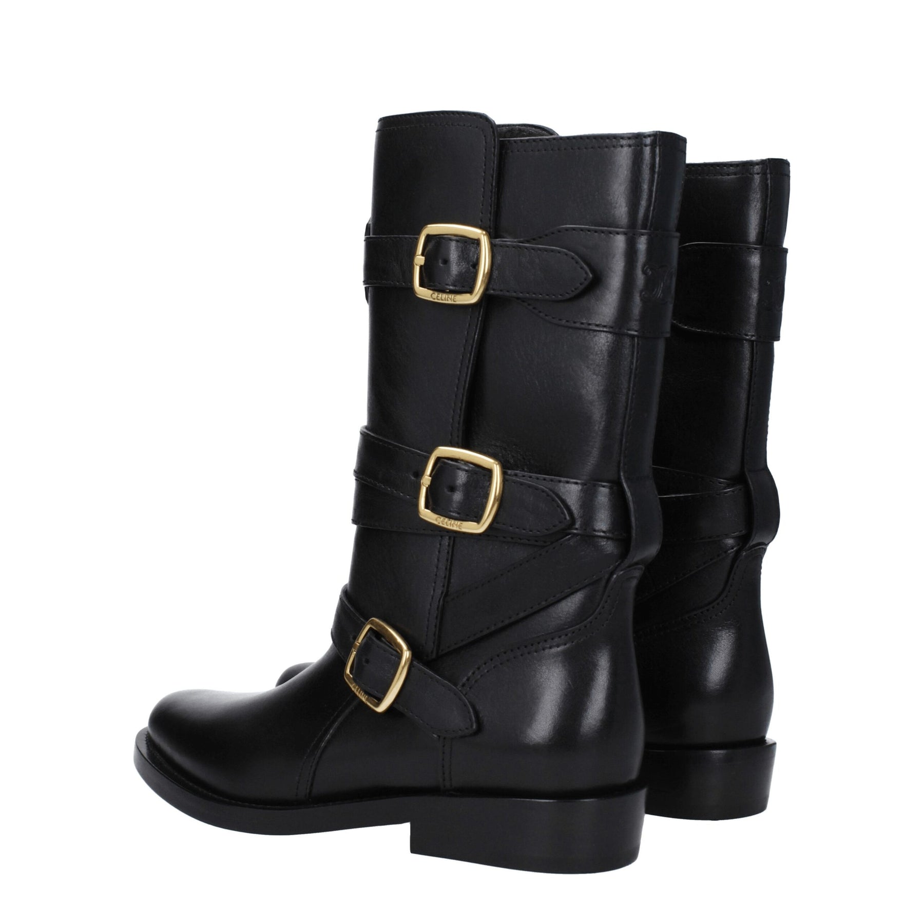 Celine Black Leather Boots | Regal Royce