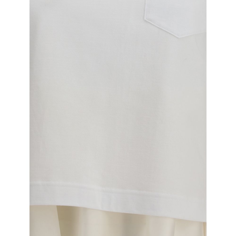 Sacai White Cotton T-Shirt | Regal Royce