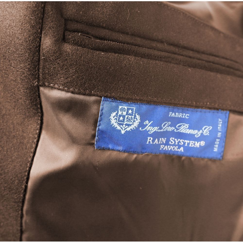 Made in Italy Brown Wool Sleveless Jacket