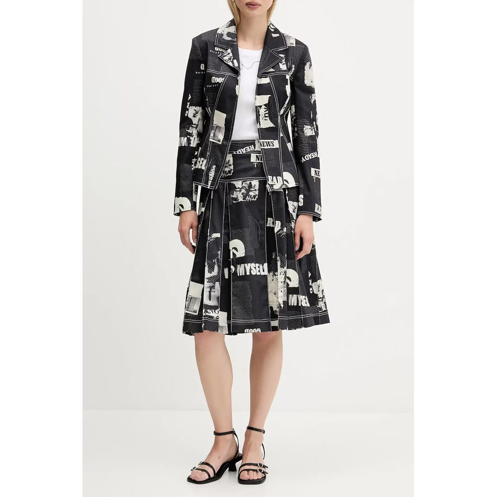 Desigual Black Cotton Women Skirt | Regal Royce