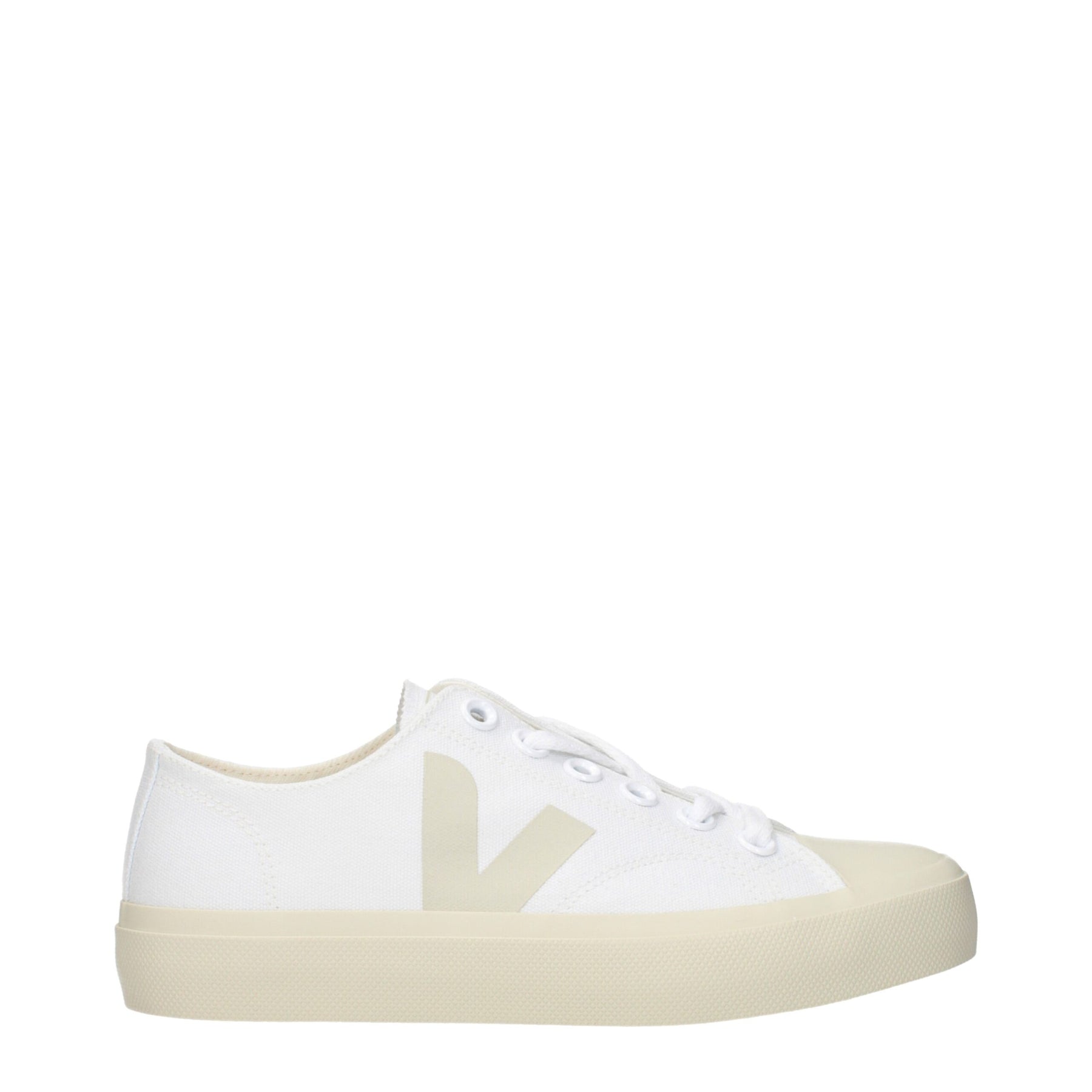 Veja White Fabric Low Top Sneakers | Regal Royce