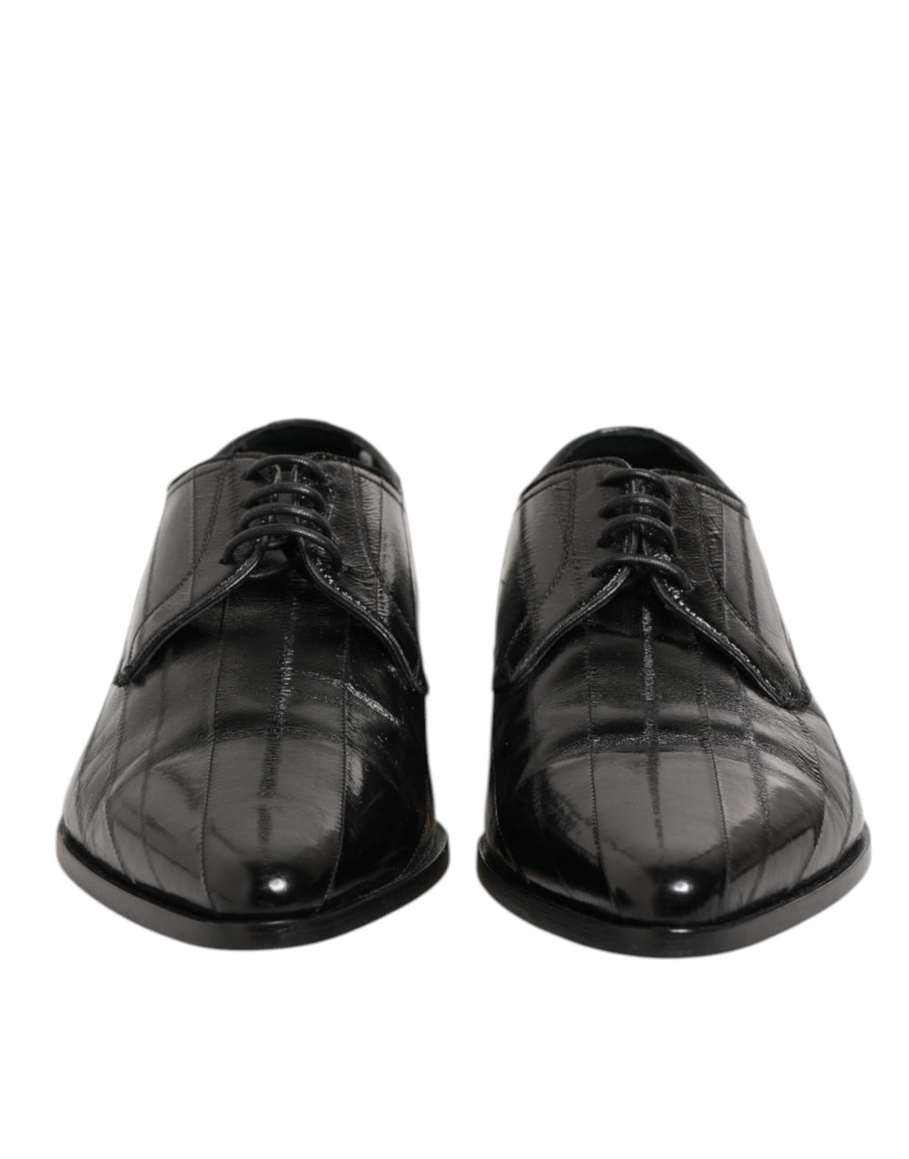 Dolce & Gabbana Black Leather Lace Up Derby Formal Dress Shoes