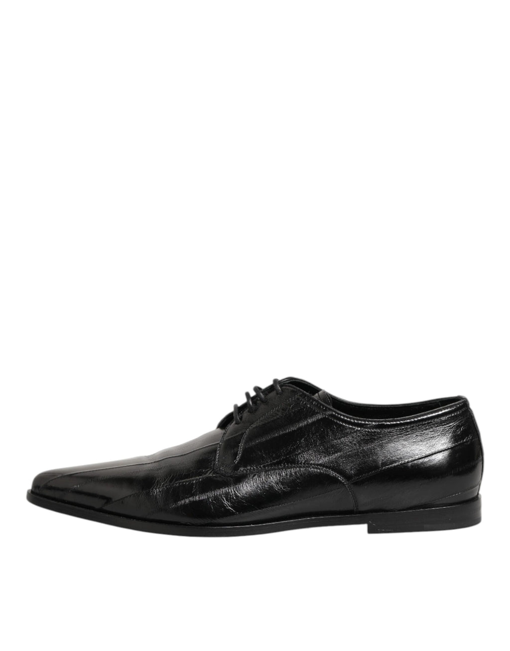 Dolce & Gabbana Black Leather Lace Up Derby Formal Dress Shoes