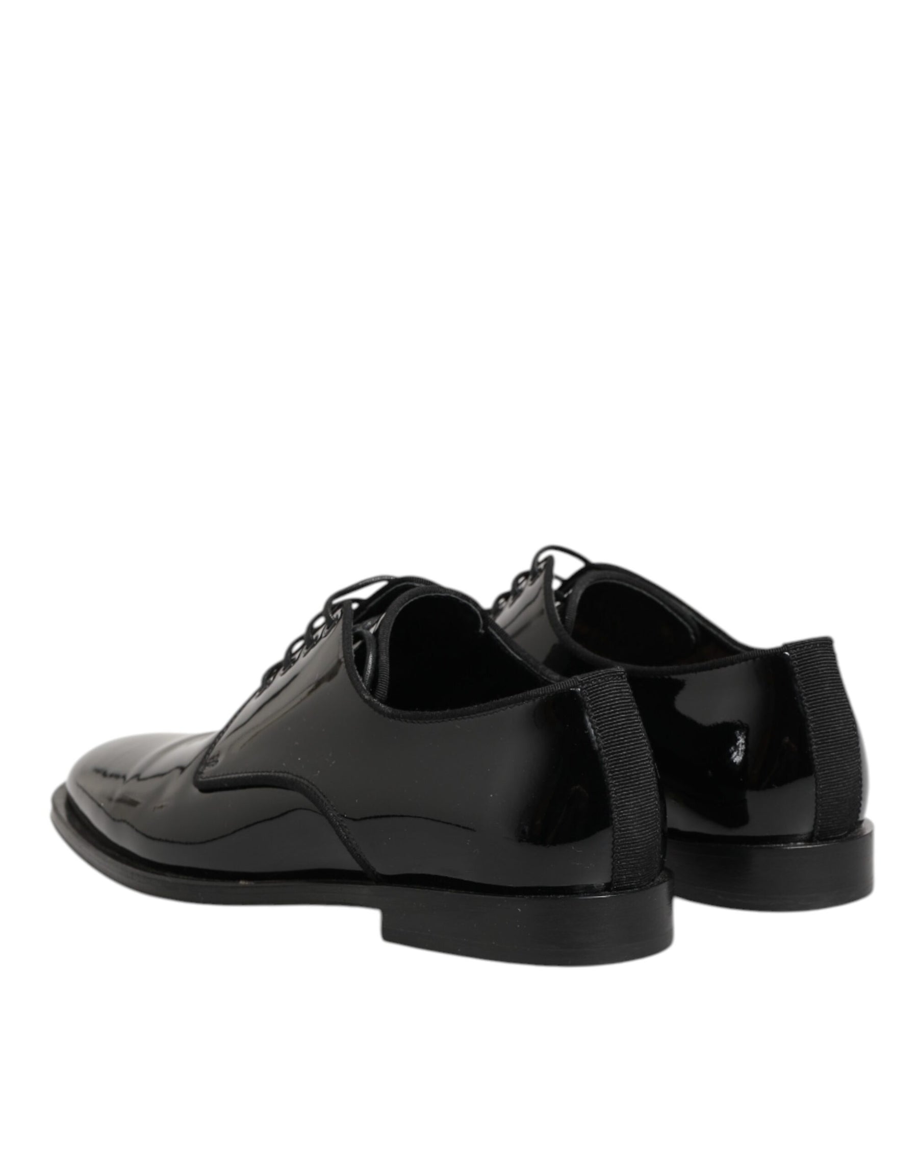 Dolce & Gabbana Black Leather Lace Up Derby Formal Dress Shoes | Regal Royce