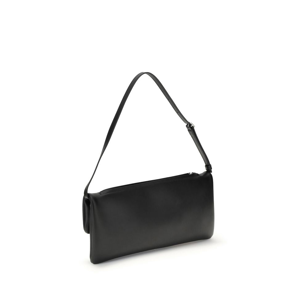 Courrèges Black Calf Leather Bos Taurus Shoulder Bag | Regal Royce