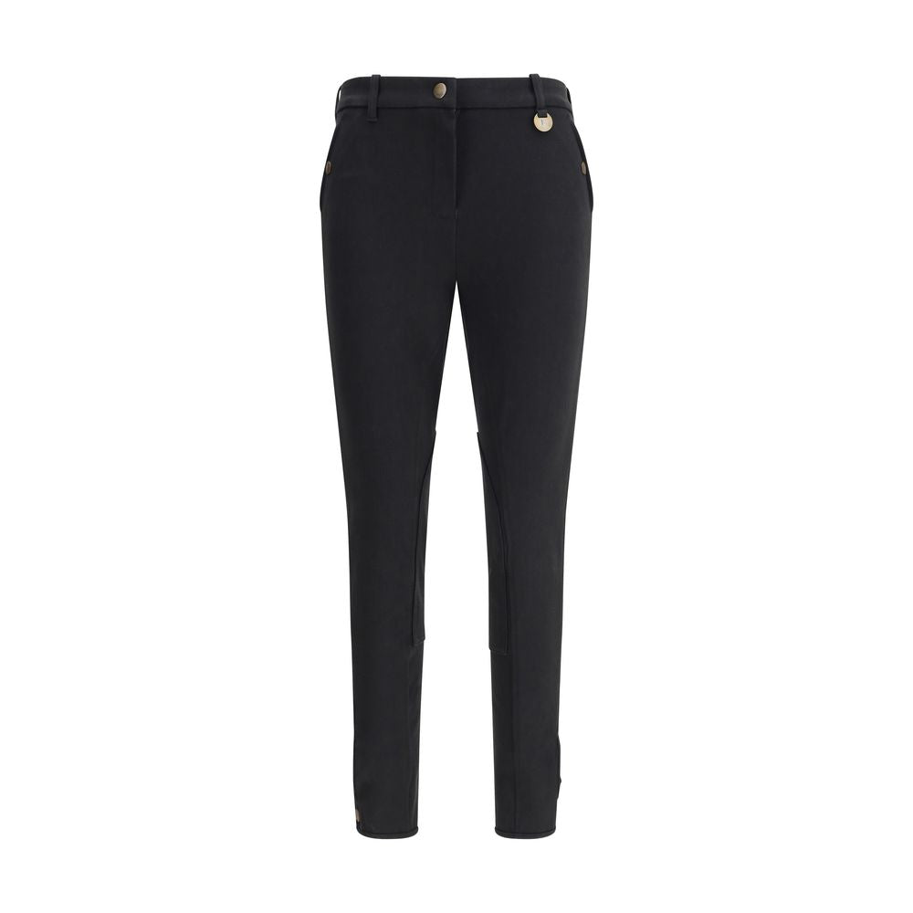Burberry Black Cotton Casual Pants | Regal Royce