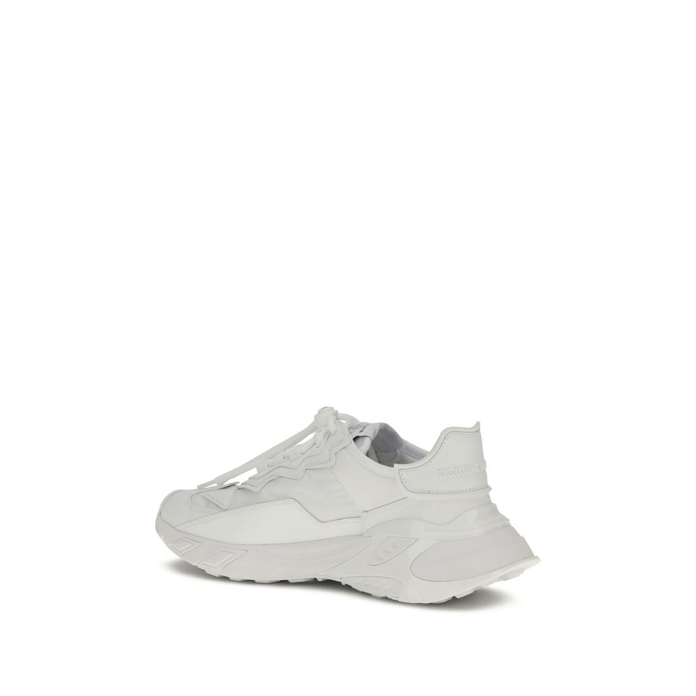 Dolce & Gabbana White Polyamide Athletic Sneakers | Regal Royce