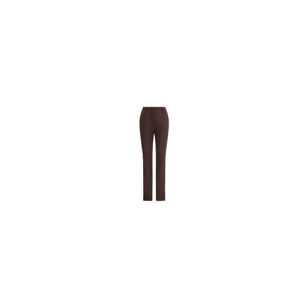 The Latest Brown Polyester Skinny Pants | Regal Royce