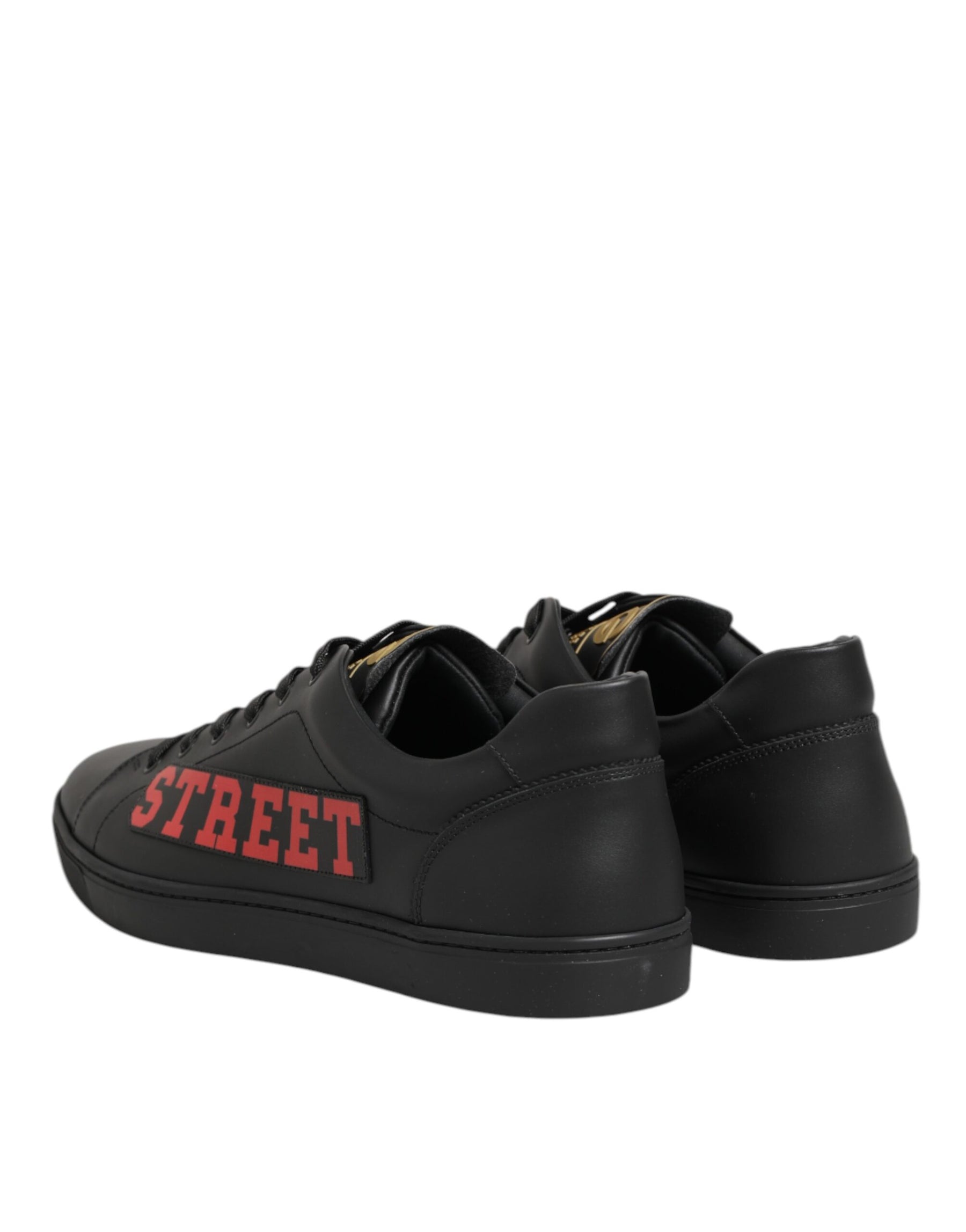 Dolce & Gabbana Black Street Life Low Top Men Sneakers Shoes | Regal Royce
