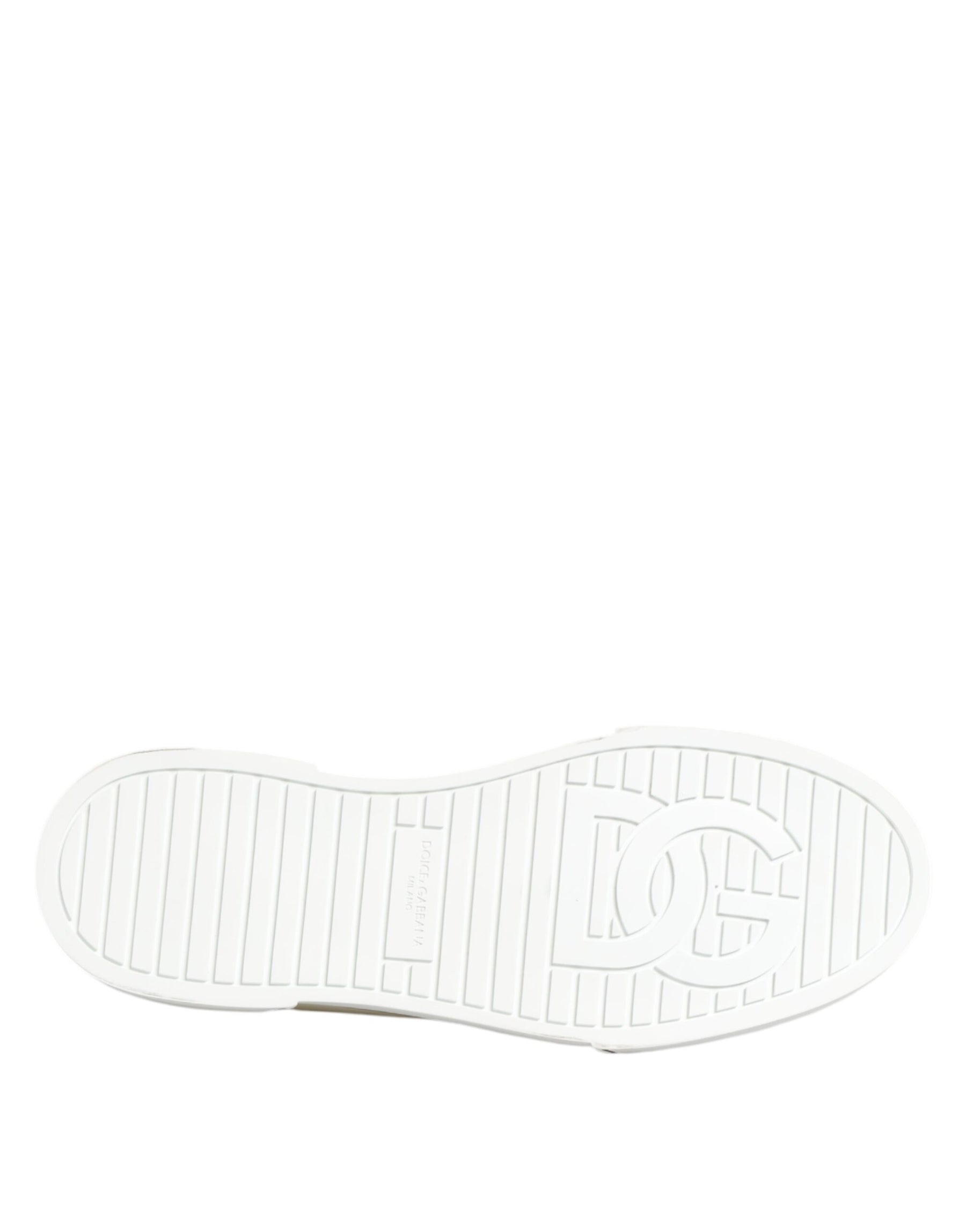 Dolce & Gabbana Multicolor Cotton Logo Low Top Sneakers Shoes | Regal Royce