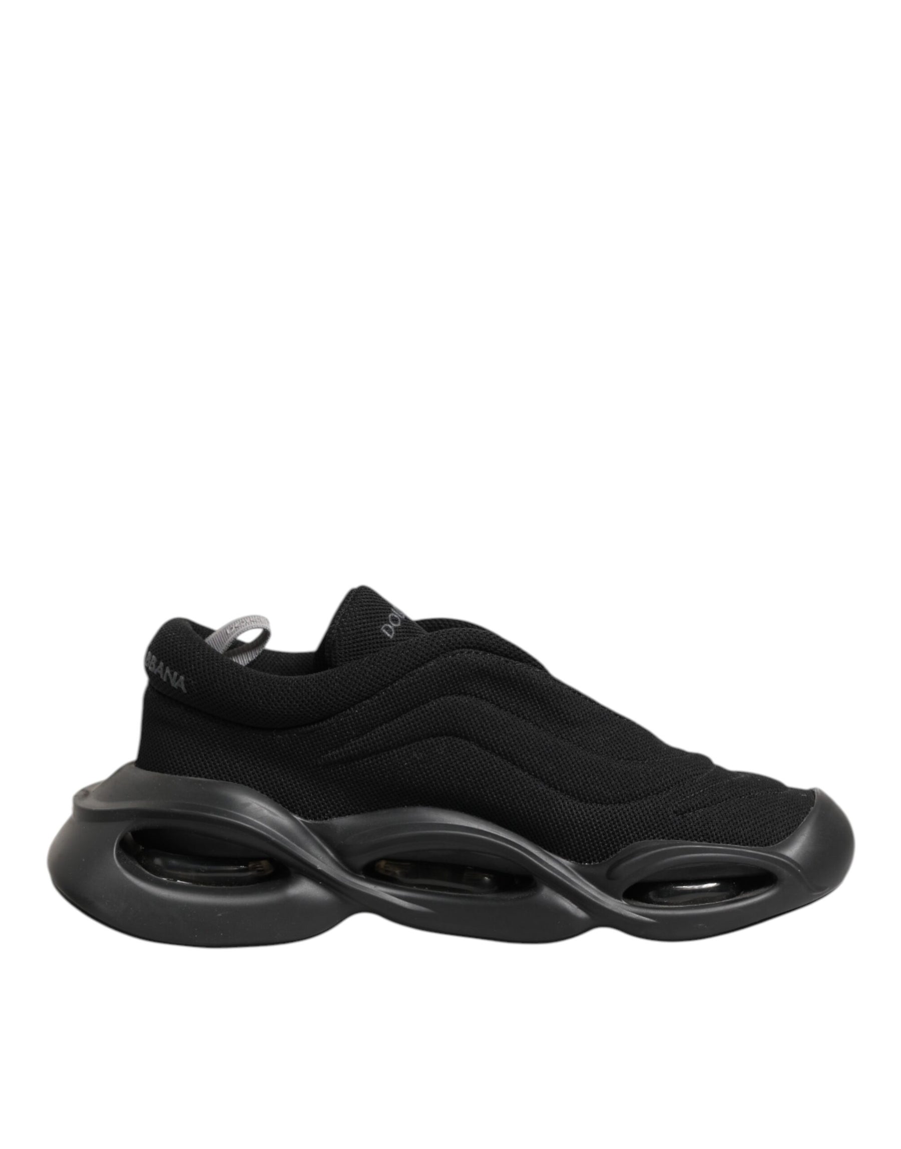 Dolce & Gabbana Black Lace Up Wave Low Top Men Sneaker Shoes | Regal Royce
