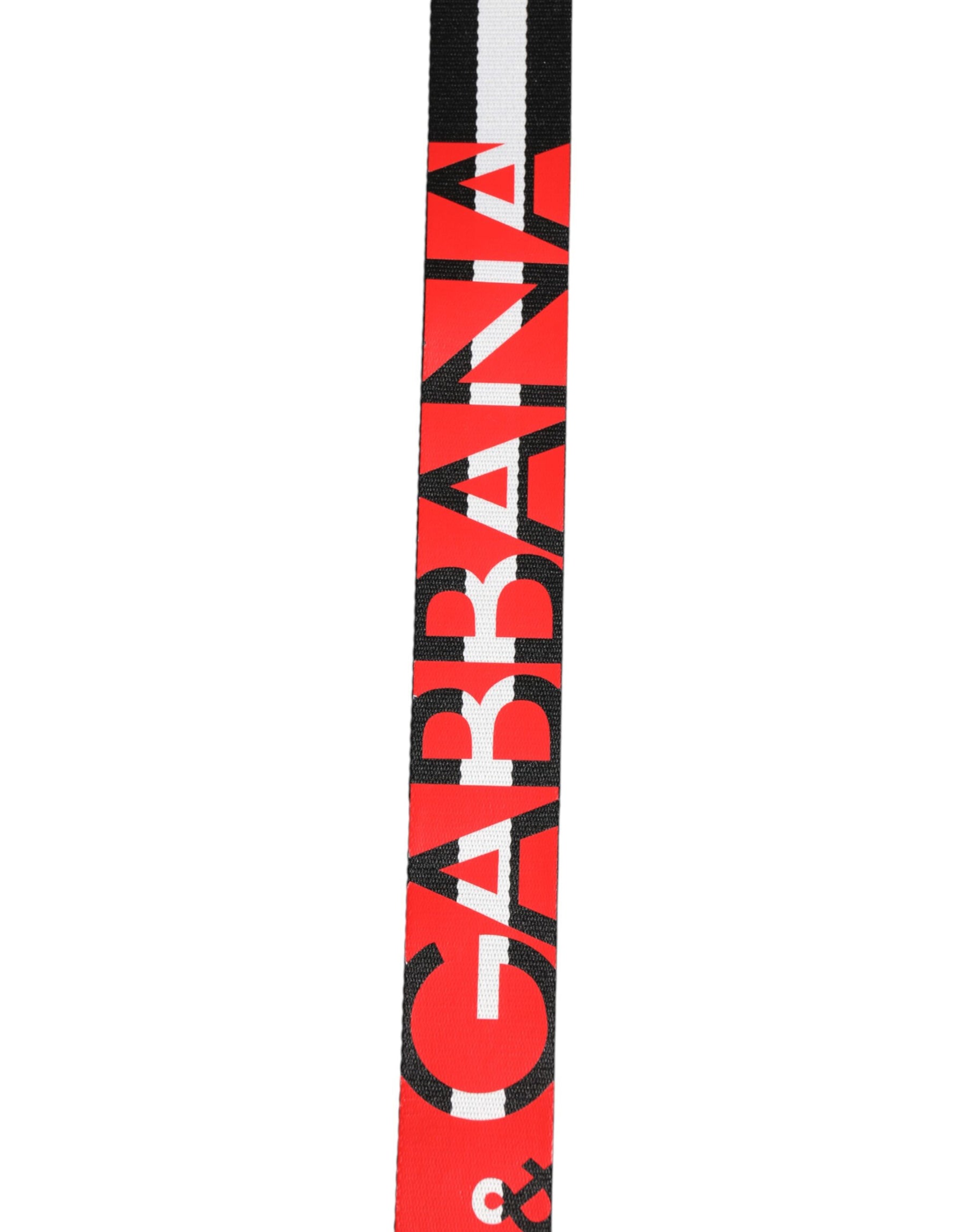 Dolce & Gabbana Black White Striped Logo Metal Buckle Belt | Regal Royce