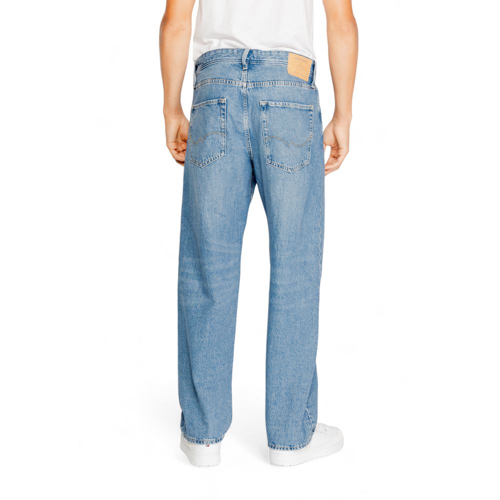 Jack Jones Blue Cotton Relaxed Fit Jeans