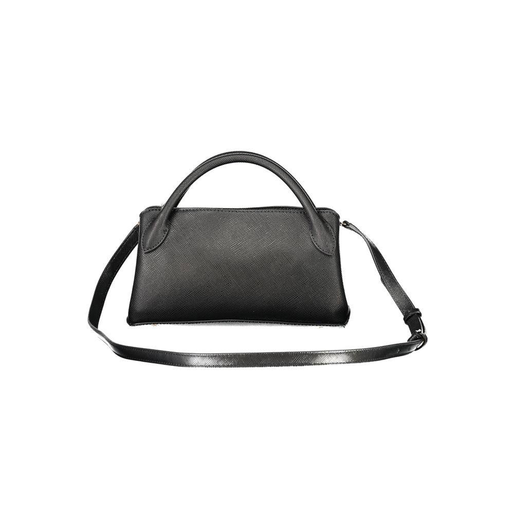 Guess Jeans Black Polyurethane Women Handbag | Regal Royce
