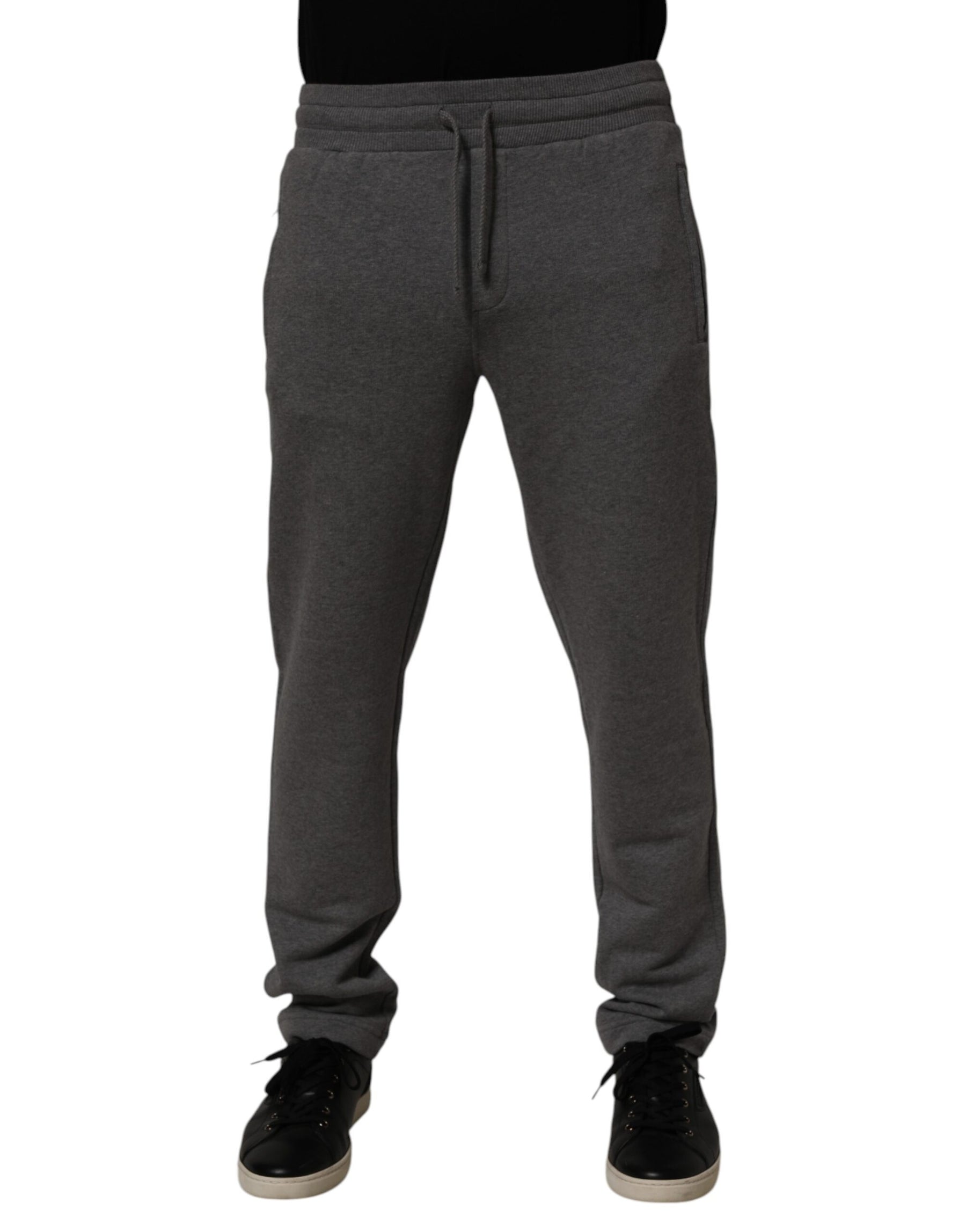 Dolce & Gabbana Gray Cotton Jogger Sweatpants Trouser Pants | Regal Royce