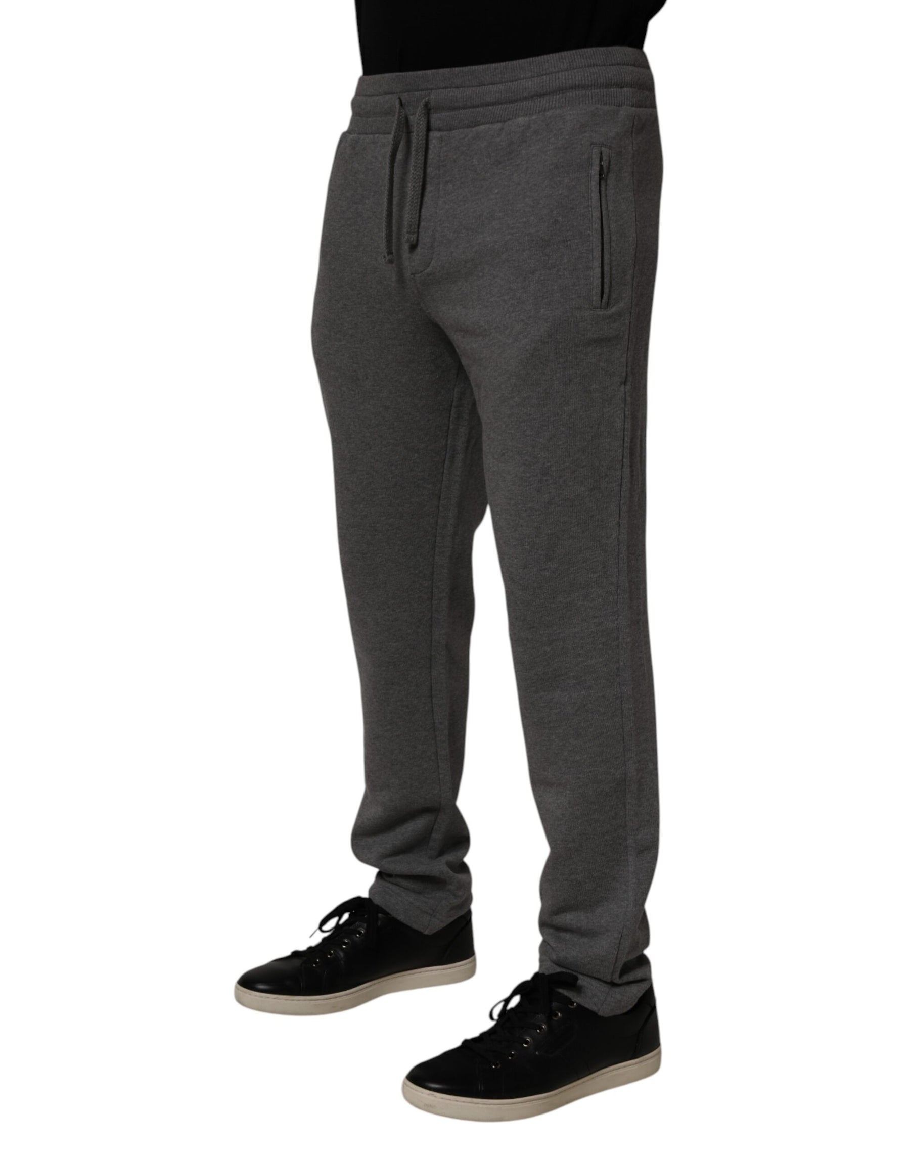 Dolce & Gabbana Gray Cotton Jogger Sweatpants Trouser Pants | Regal Royce