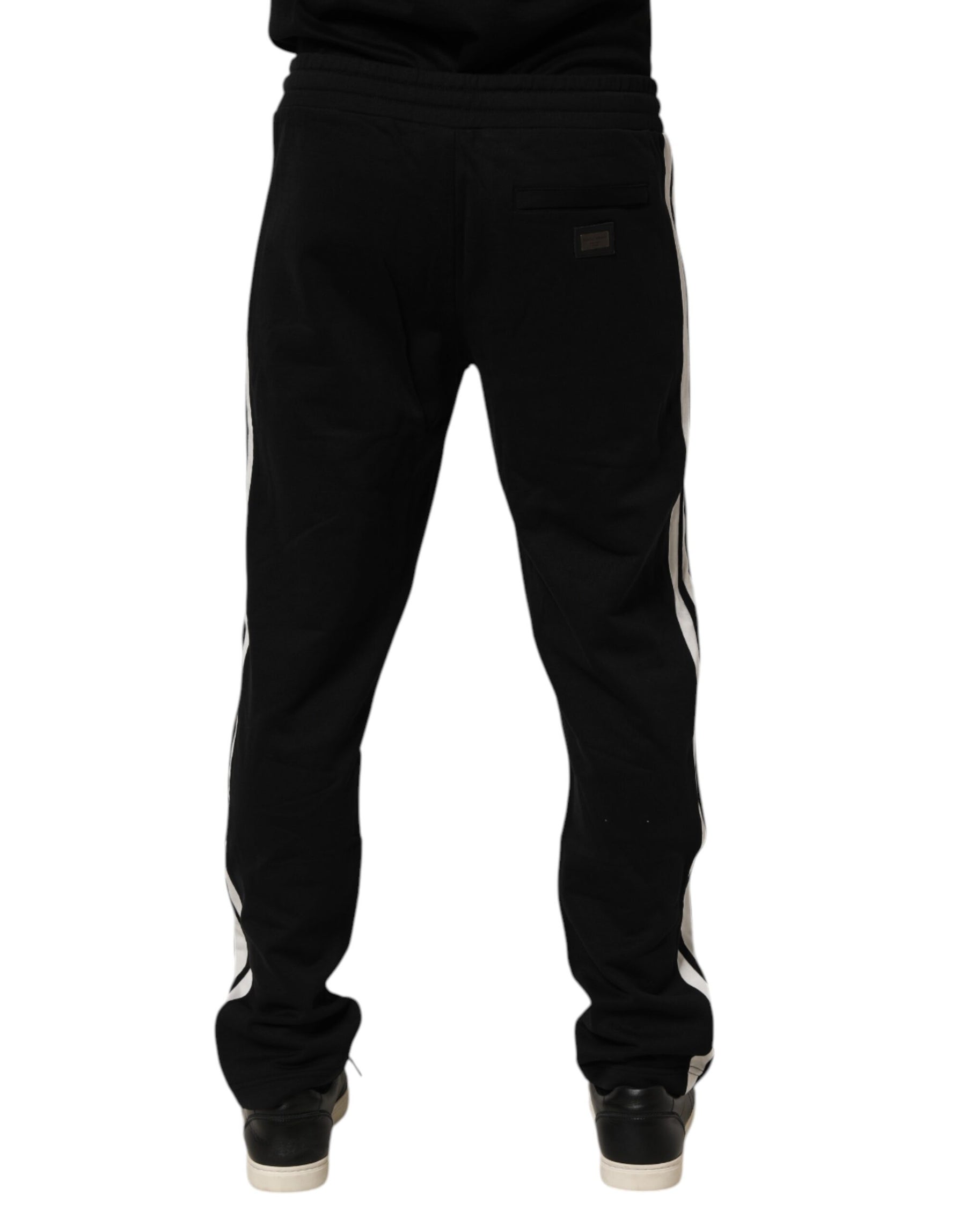 Dolce & Gabbana Black Cotton Jogger Sweatpants Trouser Pants | Regal Royce