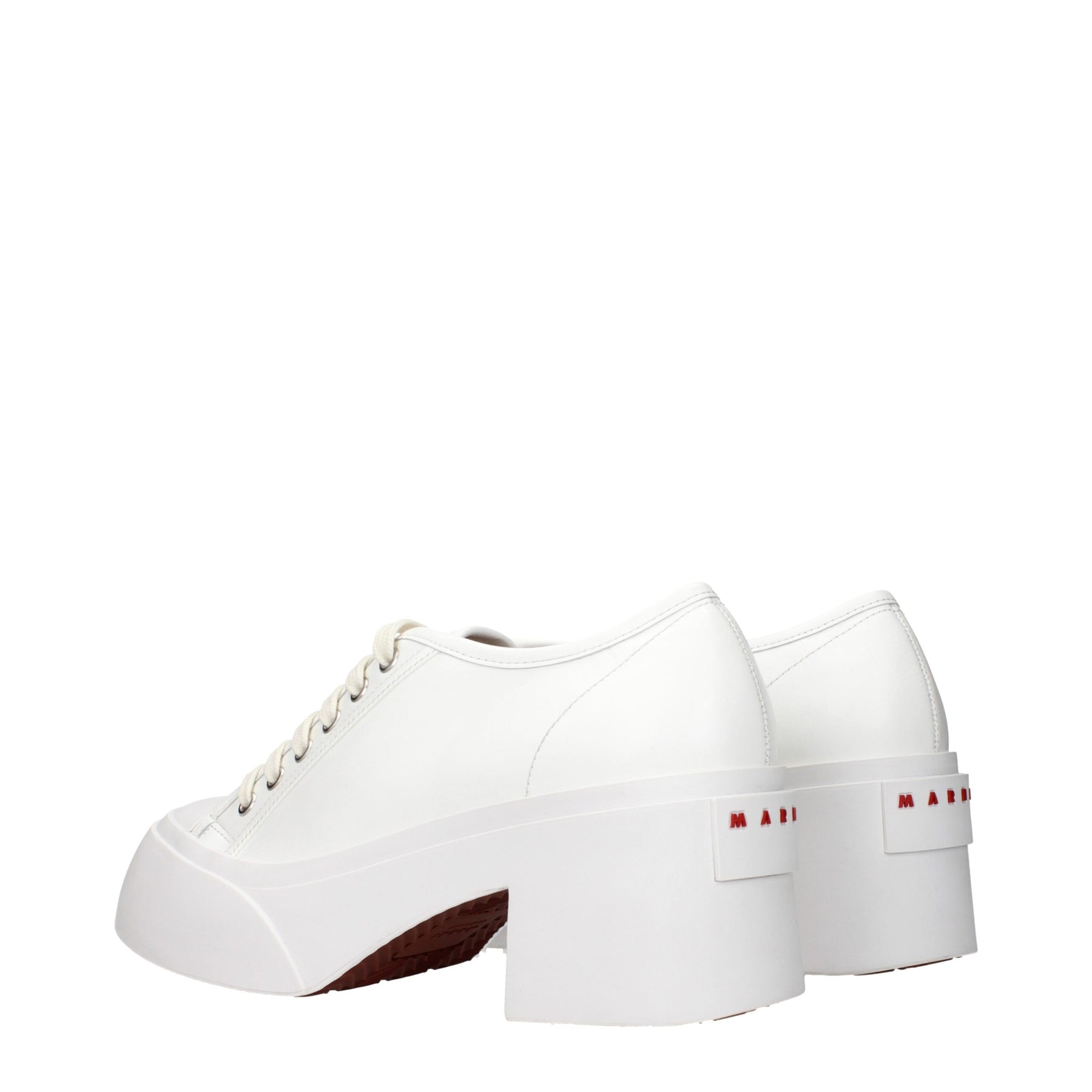 Marni White Leather Platform Sneakers | Regal Royce