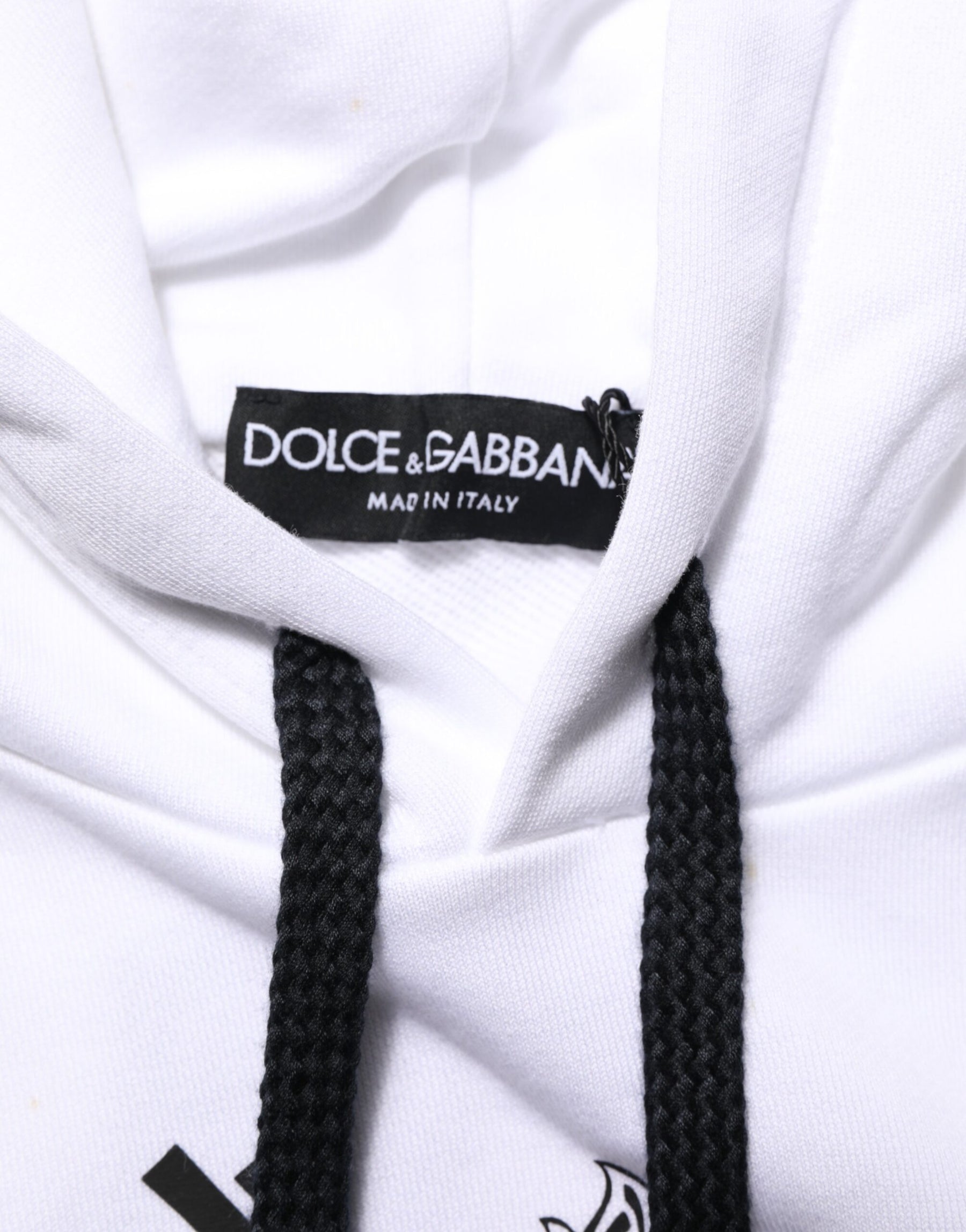 Dolce & Gabbana White Sacred Heart Hooded Sweatshirt Sweater | Regal Royce
