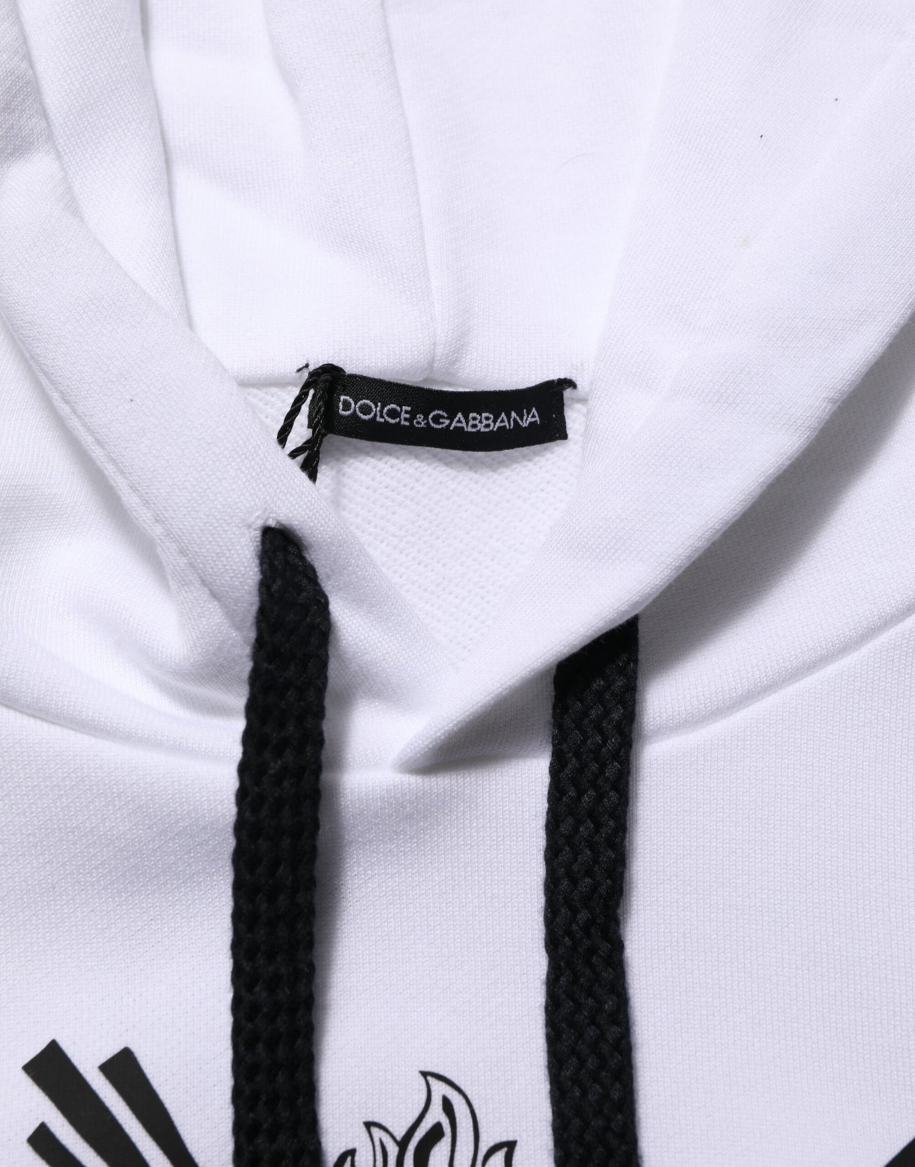 Dolce & Gabbana White Sacred Heart Hooded Sweatshirt Sweater | Regal Royce