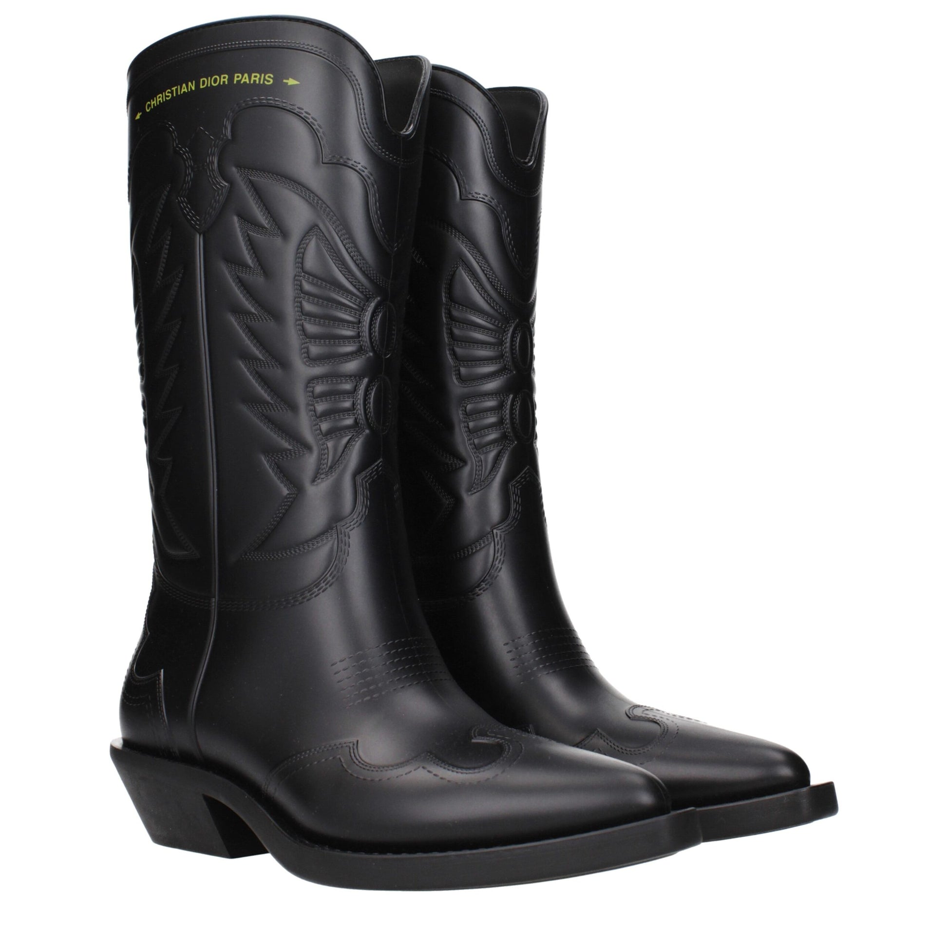 Christian Dior Black Leather Ankle Boots