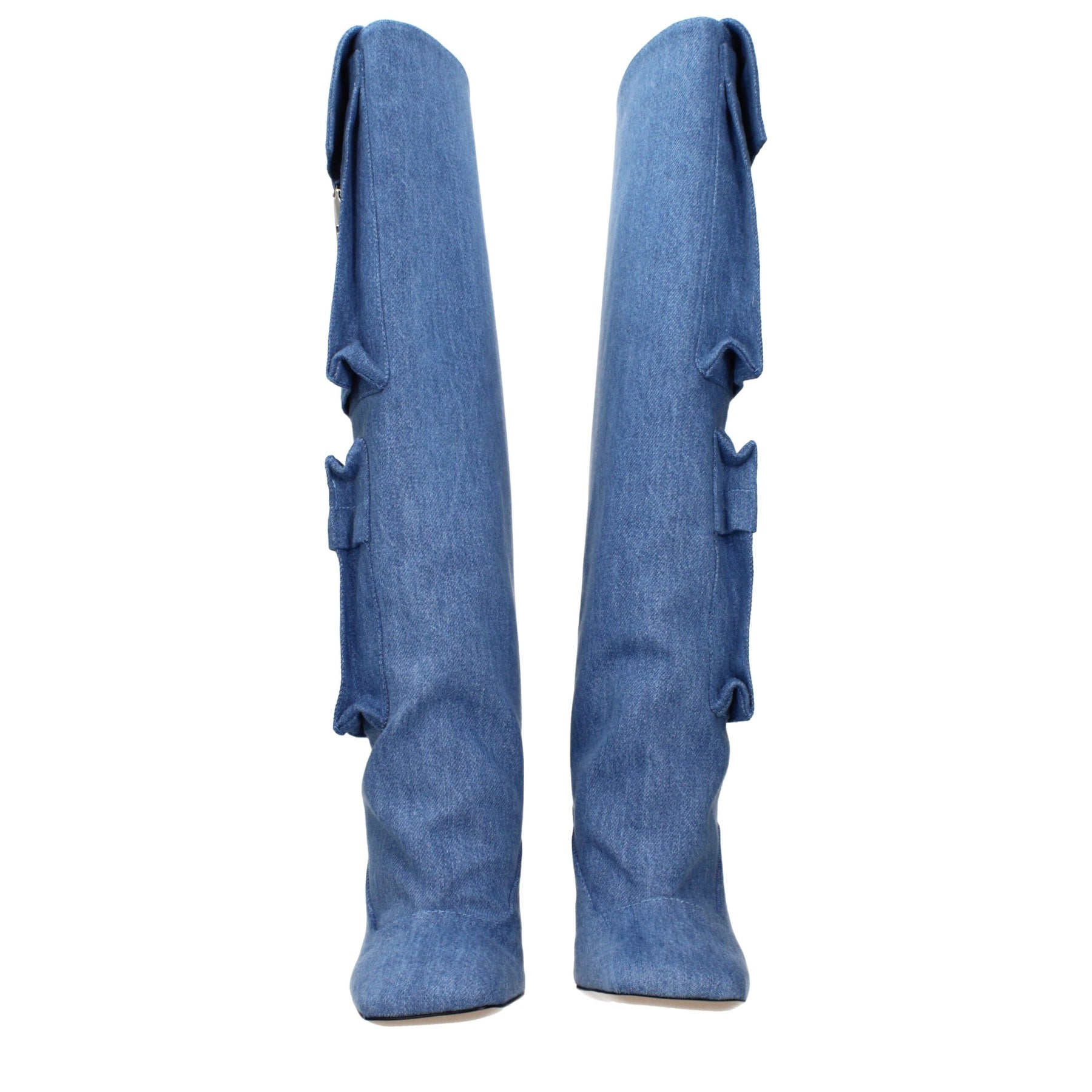 The Attico Light Blue Fabric Boots | Regal Royce