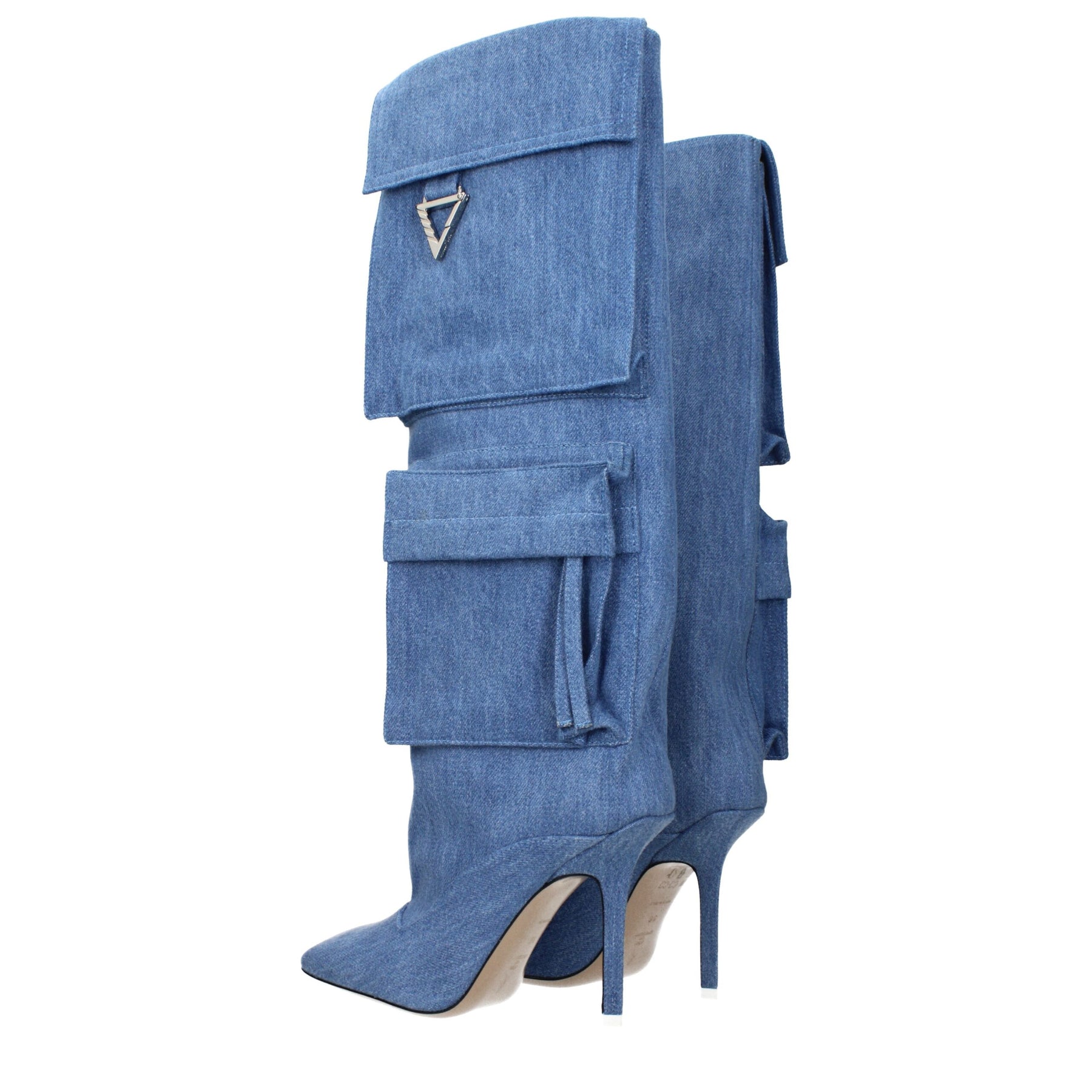 The Attico Light Blue Fabric Boots | Regal Royce