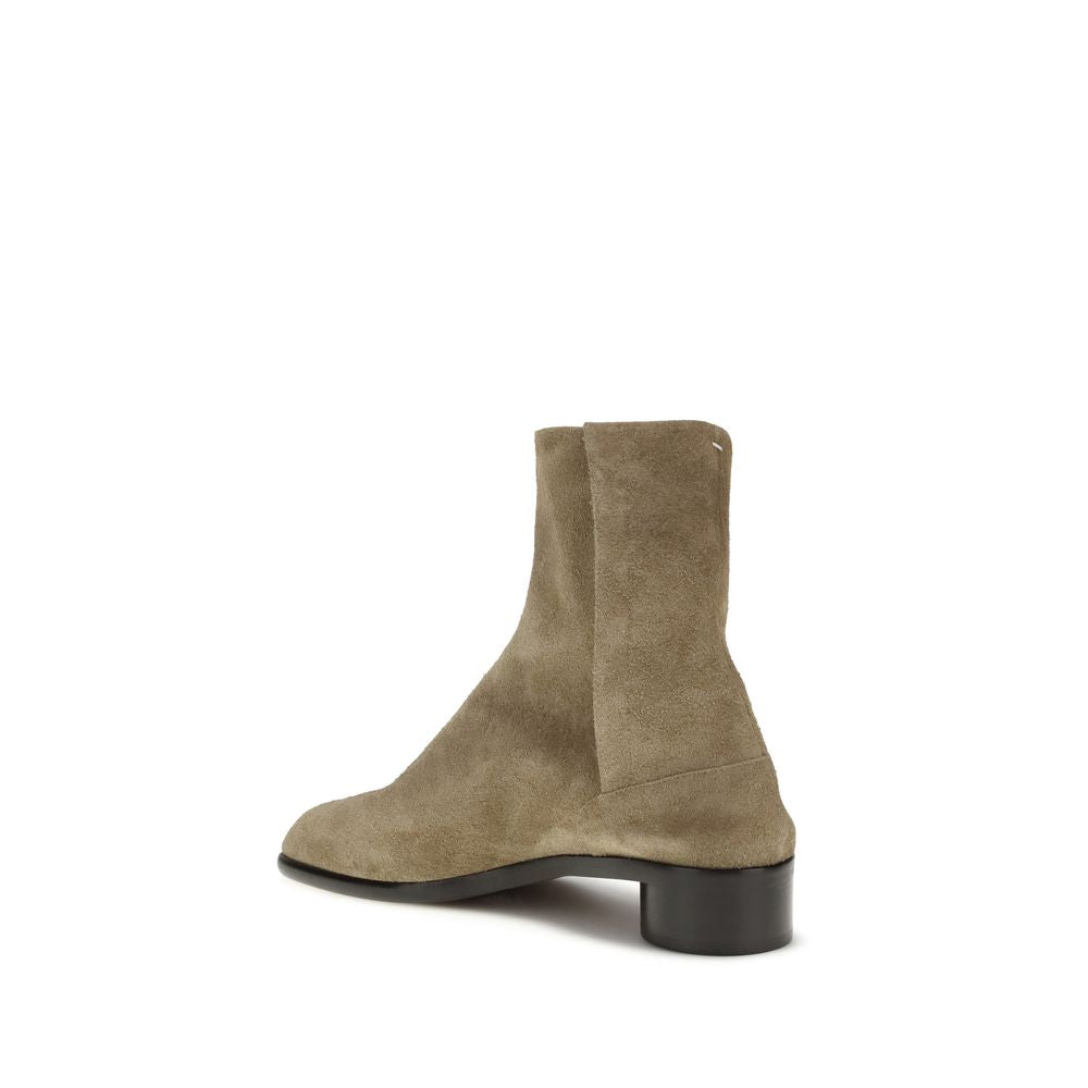 Margiela Beige Leather Ankle Boots | Regal Royce