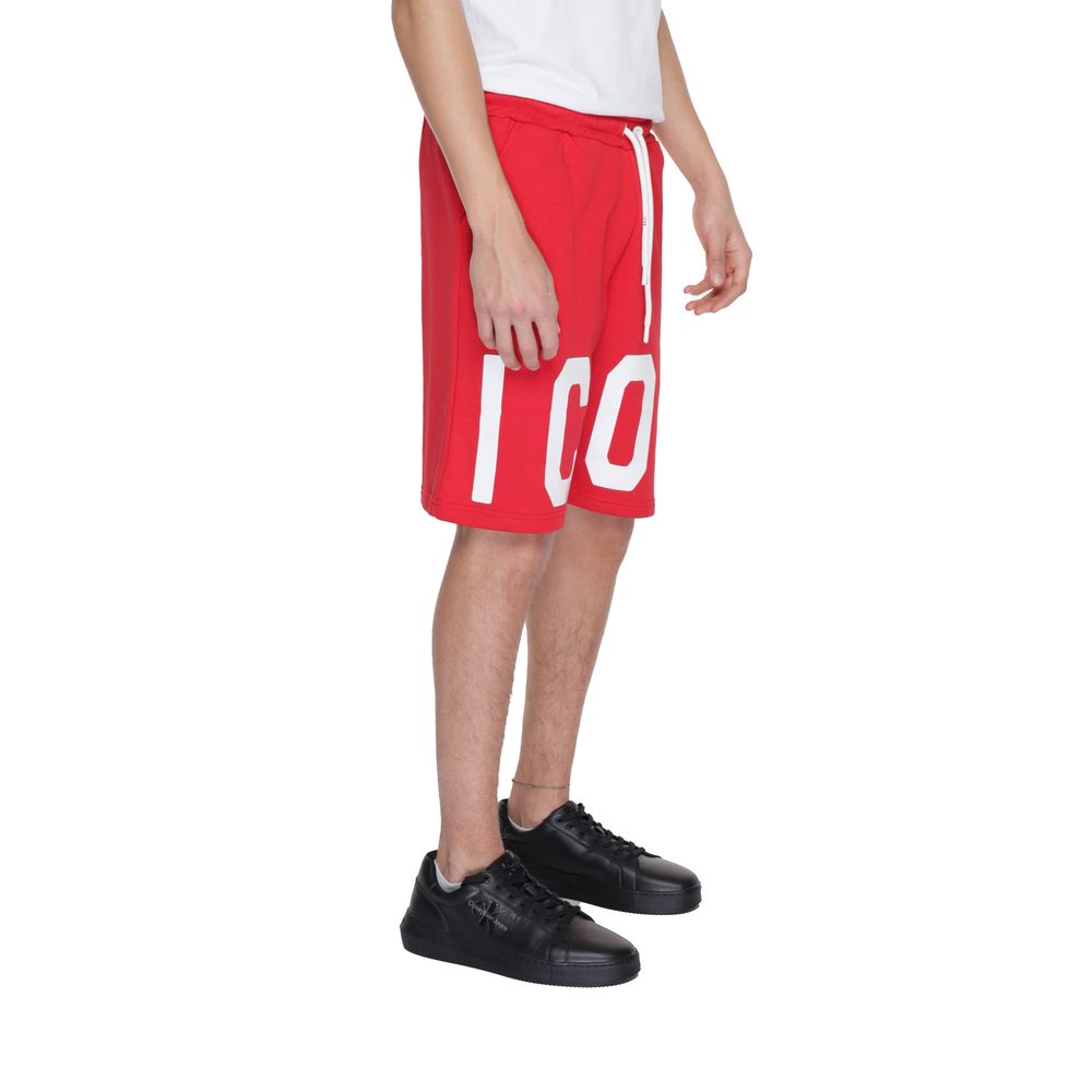 Icon Red Cotton Bermuda Shorts | Regal Royce