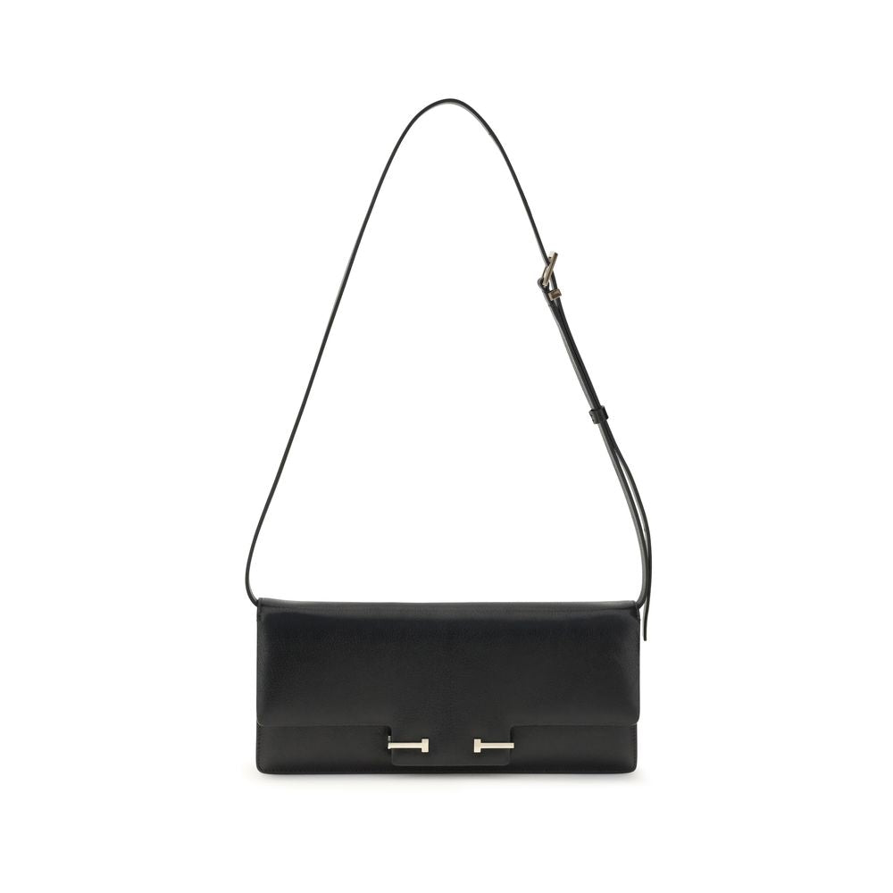 Tom Ford Black Leather Shoulder Bag | Regal Royce