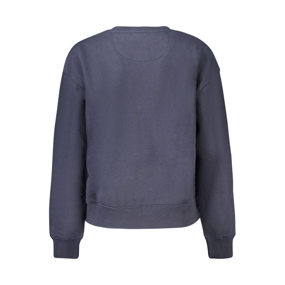 Pepe Jeans Blue Cotton Women Sweatshirt | Regal Royce