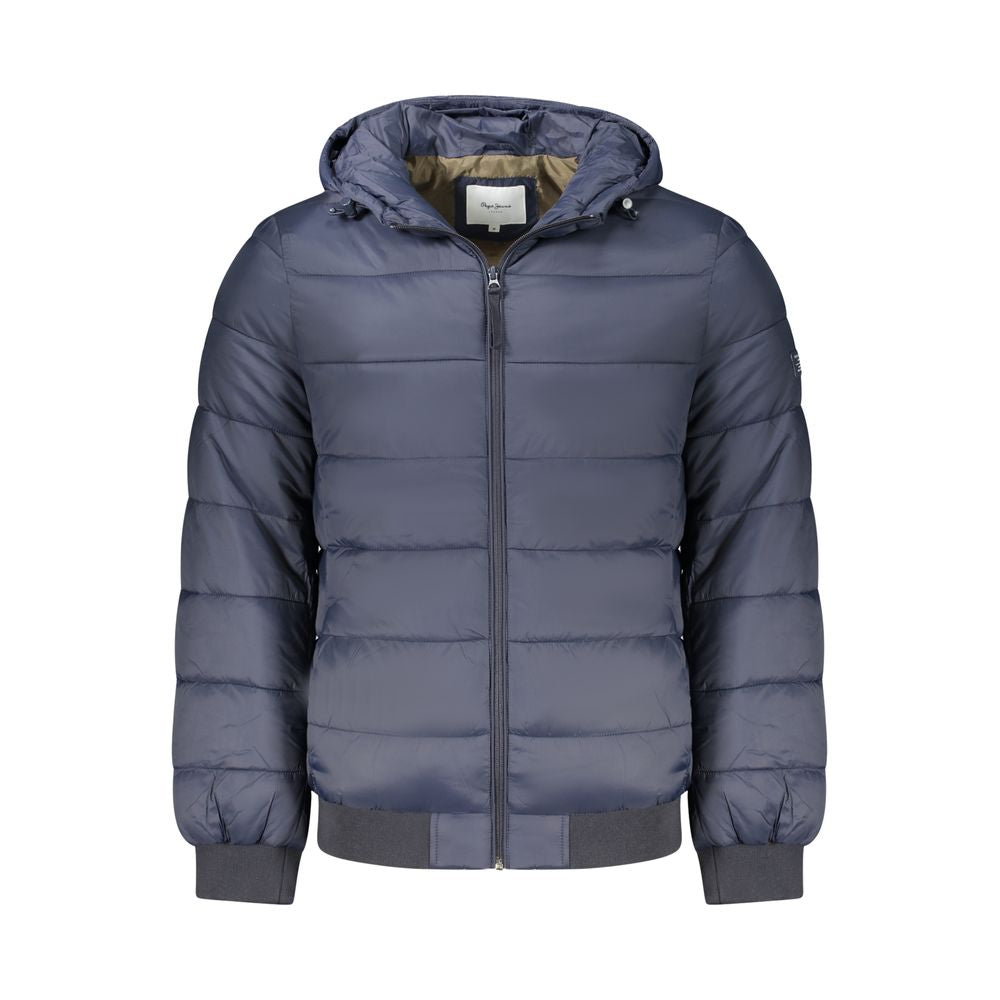 Pepe Jeans Blue Polyamide Jackets & Coat | Regal Royce