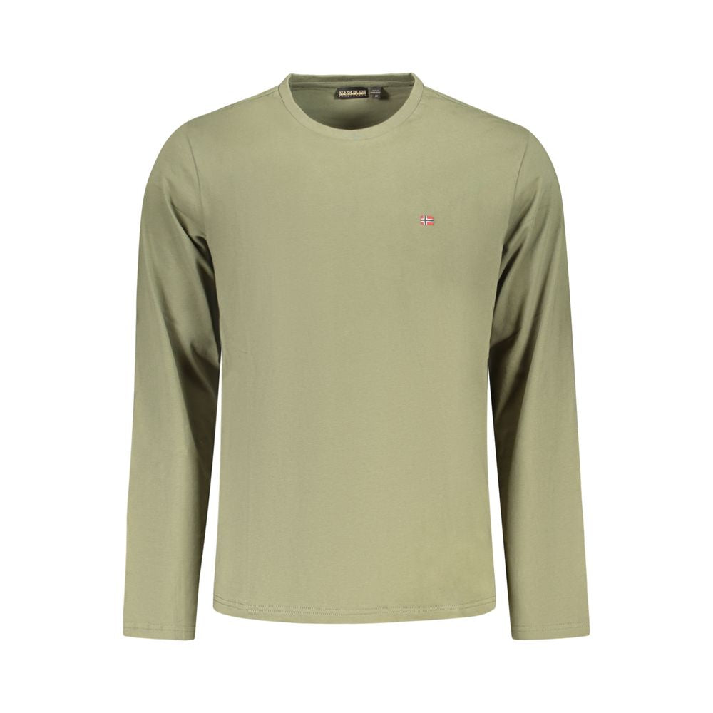 Napapijri Verde Cotton Men T-Shirt | Regal Royce