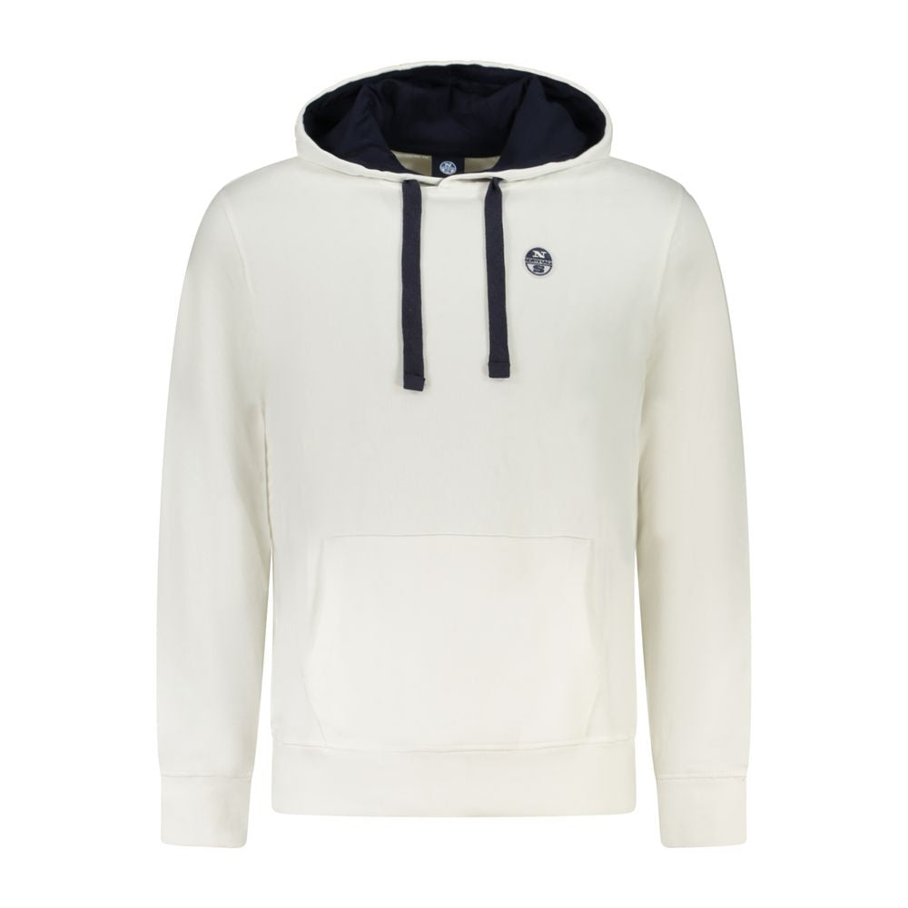 North Sails White Cotton Men's Hooded Sweatshirt | Regal Royce