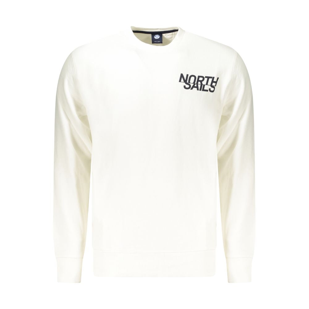 North Sails White Cotton Men's Sweatshirt | Regal Royce