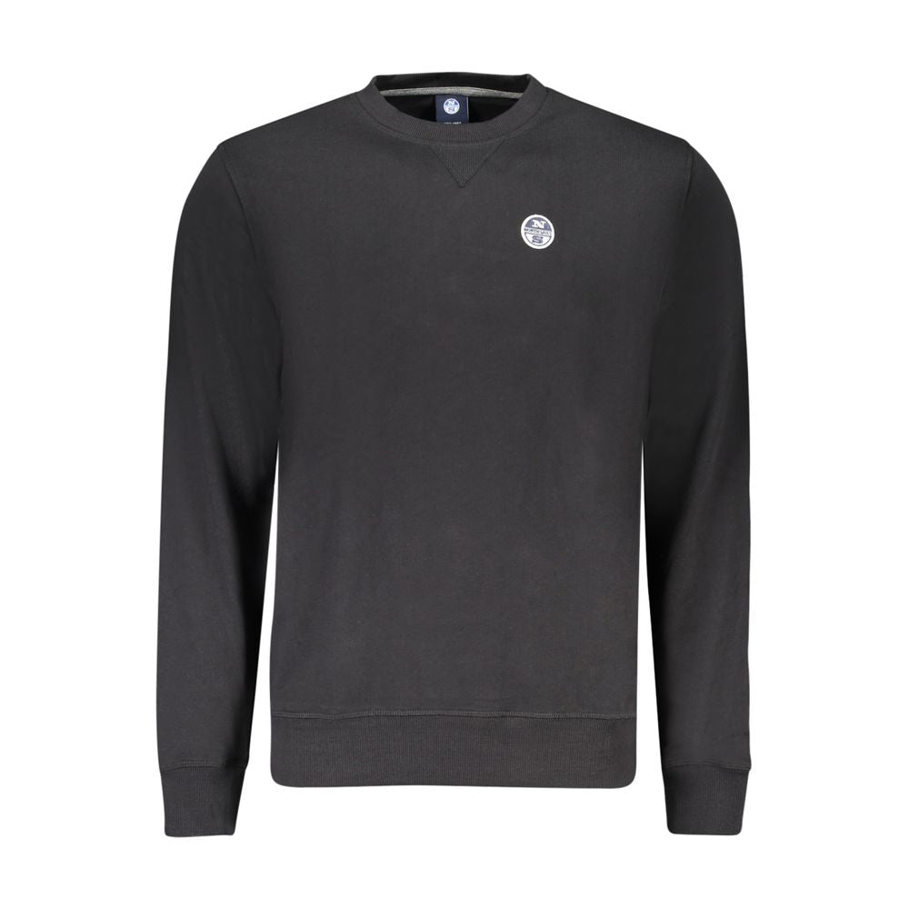 North Sails Black Cotton Mens Sweatshirt | Regal Royce
