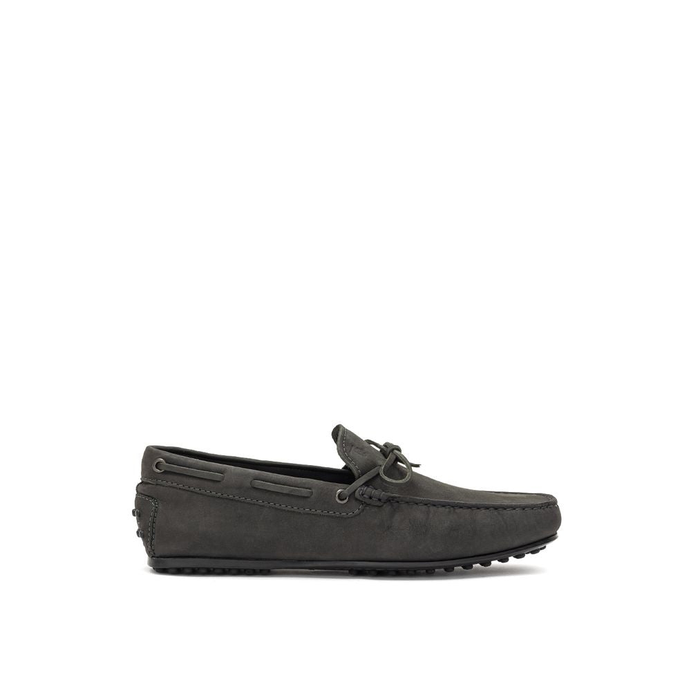 Tod's Gray Nubuc Leather Moccassin | Regal Royce