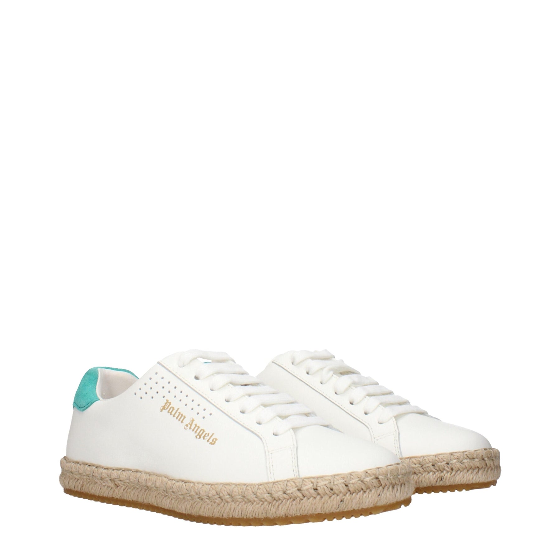 Palm Angels White Leather Low Top Sneakers | Regal Royce
