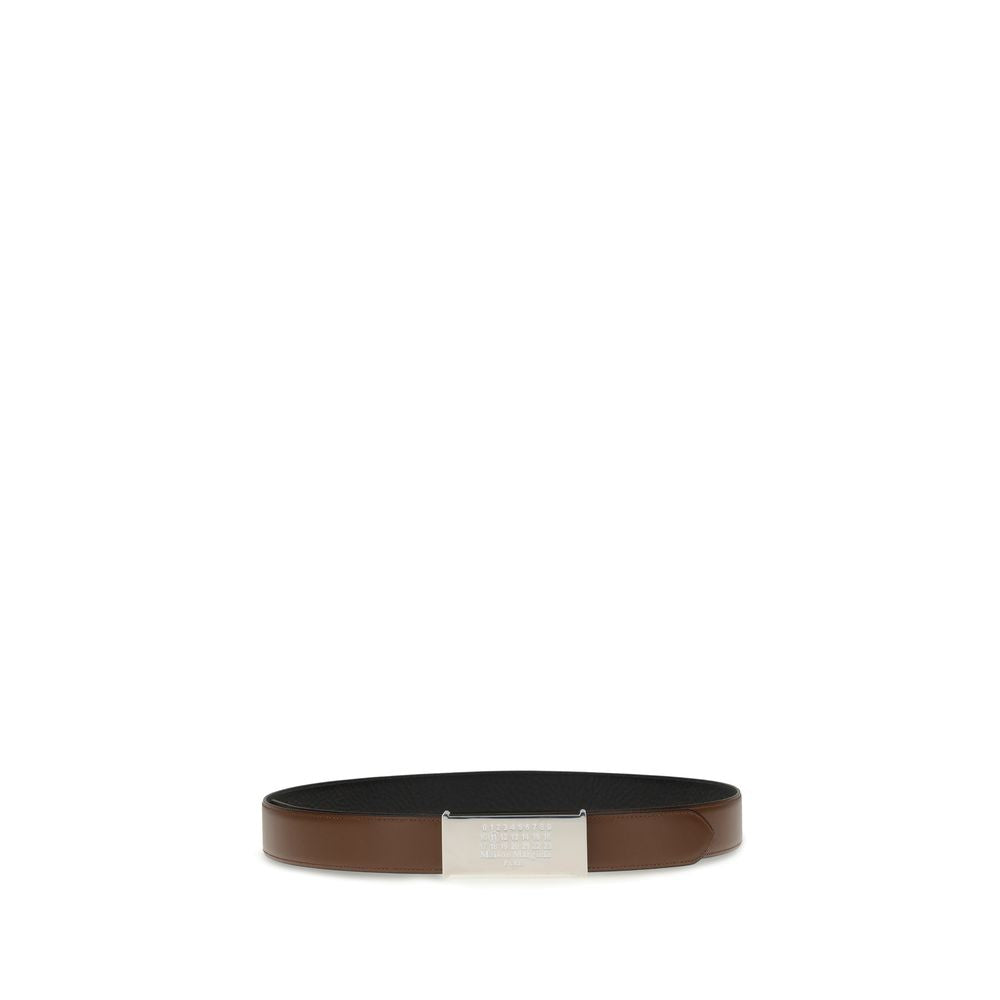 Margiela Brown Leather Regular Belt | Regal Royce