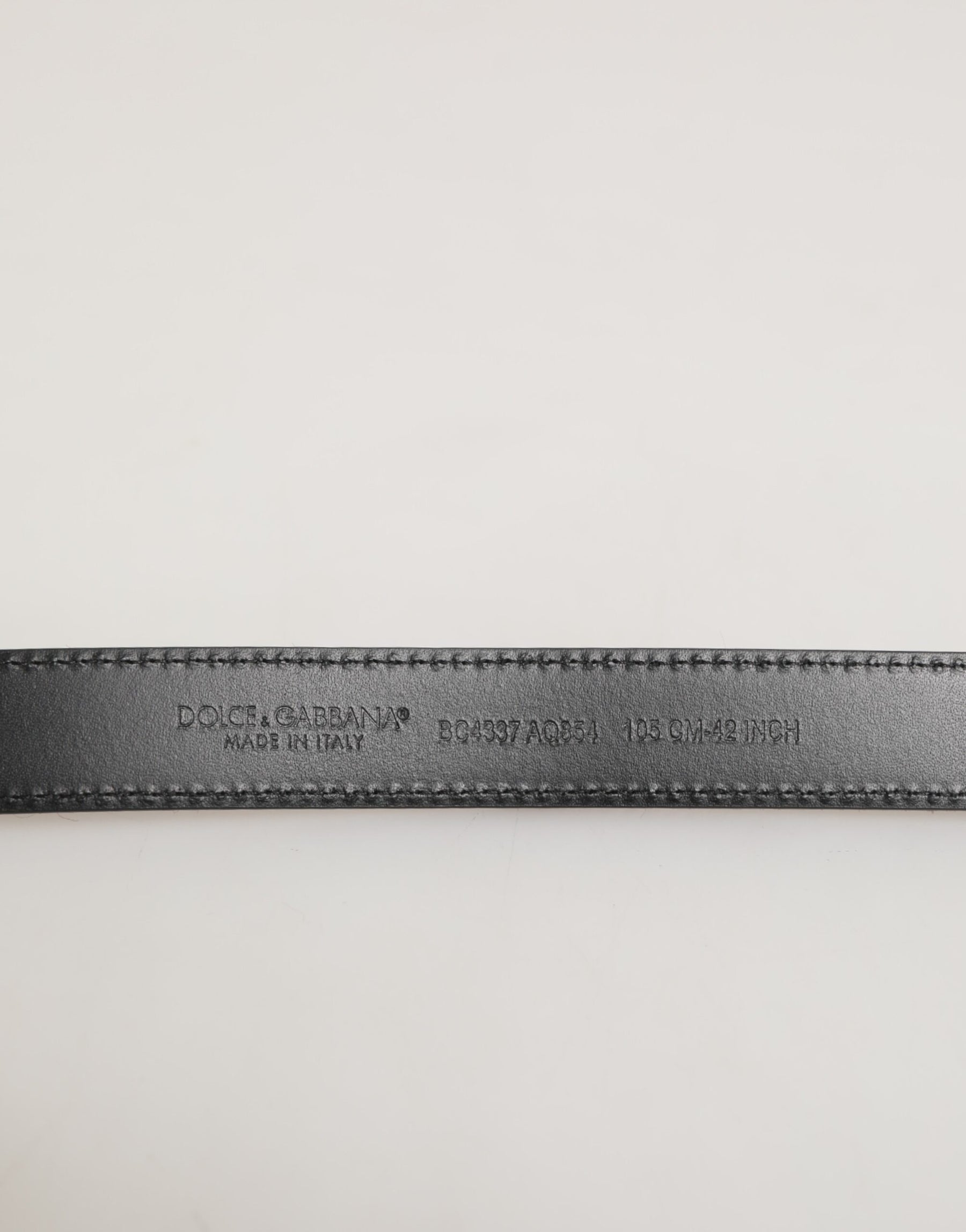 Dolce & Gabbana Red Black Pony Leather Metal Buckle Men Belt | Regal Royce