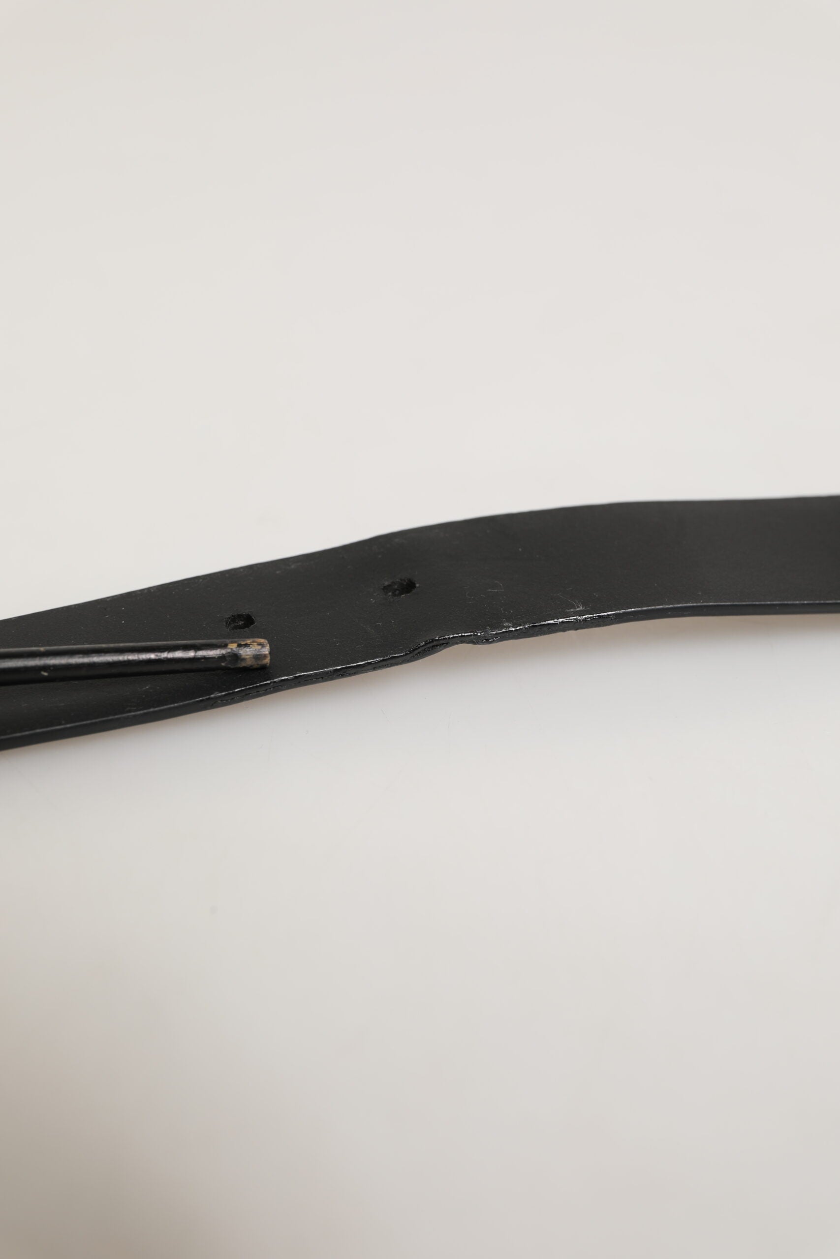 Dolce & Gabbana Black Leather Classic Metal Buckle Men Belt | Regal Royce