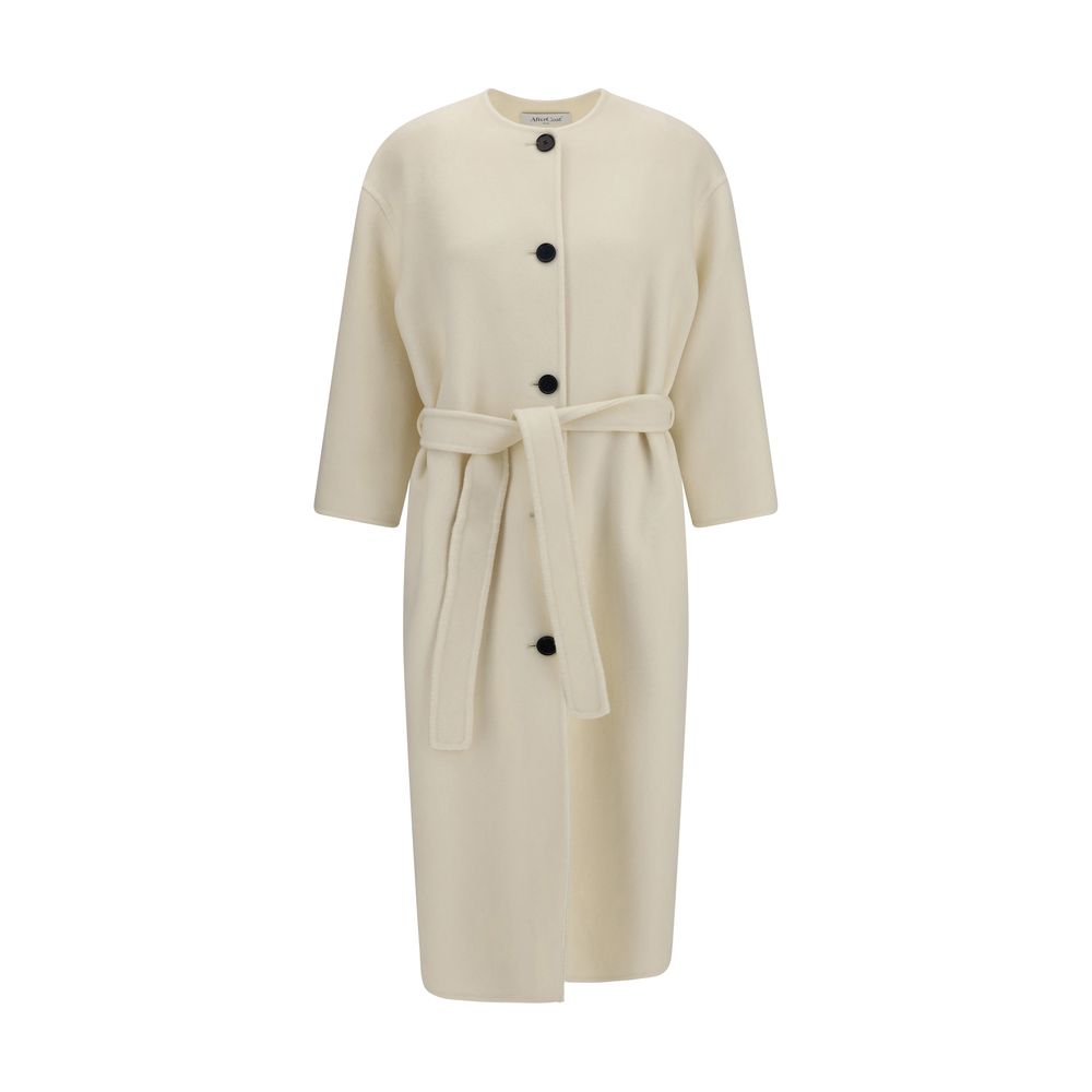 Aftercoat Cream Fleece Wool Coat | Regal Royce