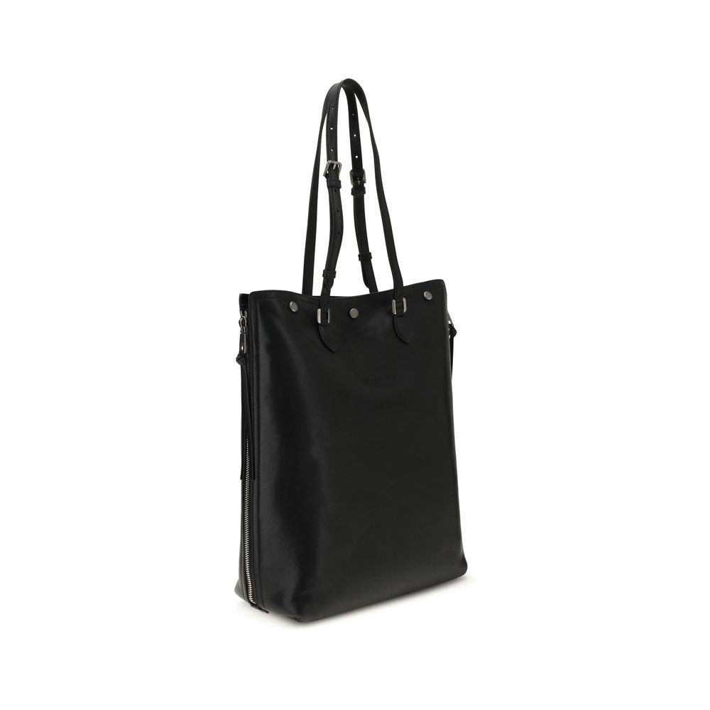 Dolce & Gabbana Black Calf Leather Bos Taurus Shoulder Bag | Regal Royce