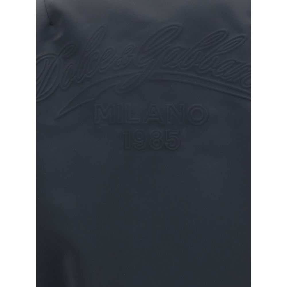 Dolce & Gabbana Black Polyester Bomber | Regal Royce