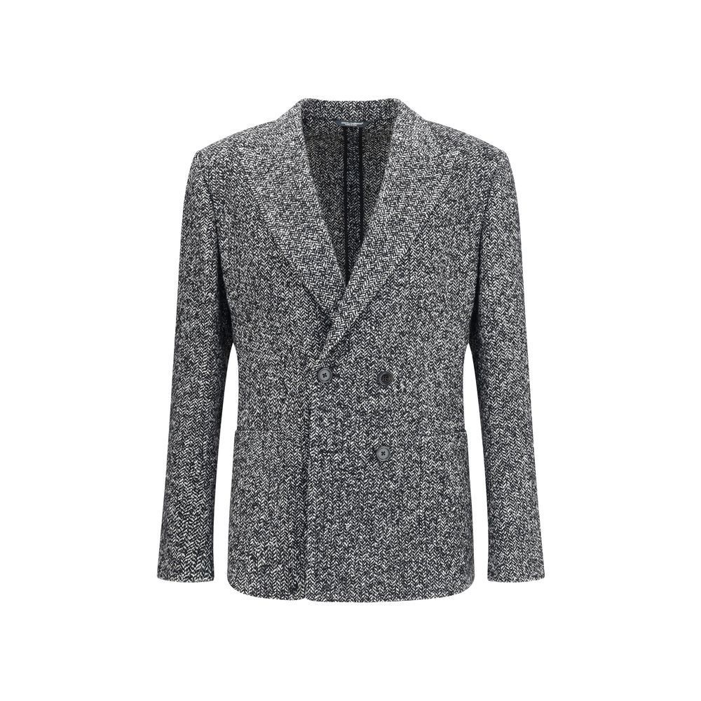 Dolce & Gabbana Gray Fleece Wool Coat | Regal Royce