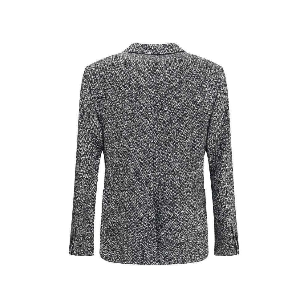 Dolce & Gabbana Gray Fleece Wool Coat | Regal Royce