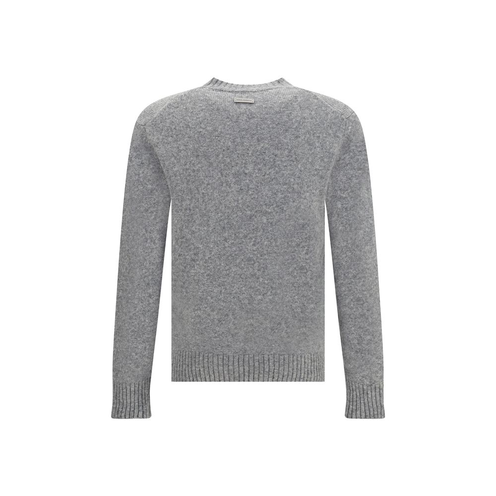 Dolce & Gabbana Gray Fleece Wool Sweatshirt | Regal Royce