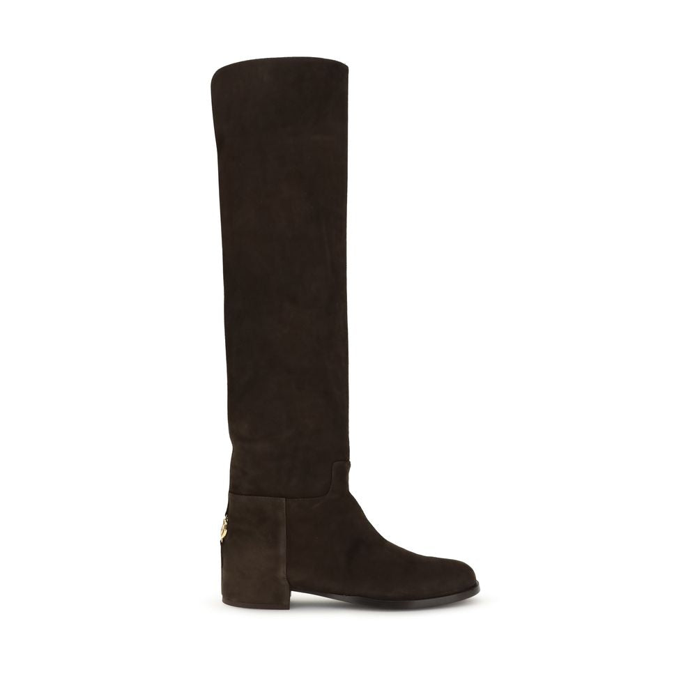 Dolce & Gabbana Brown Calf Leather Bos Taurus Ankle Boots | Regal Royce