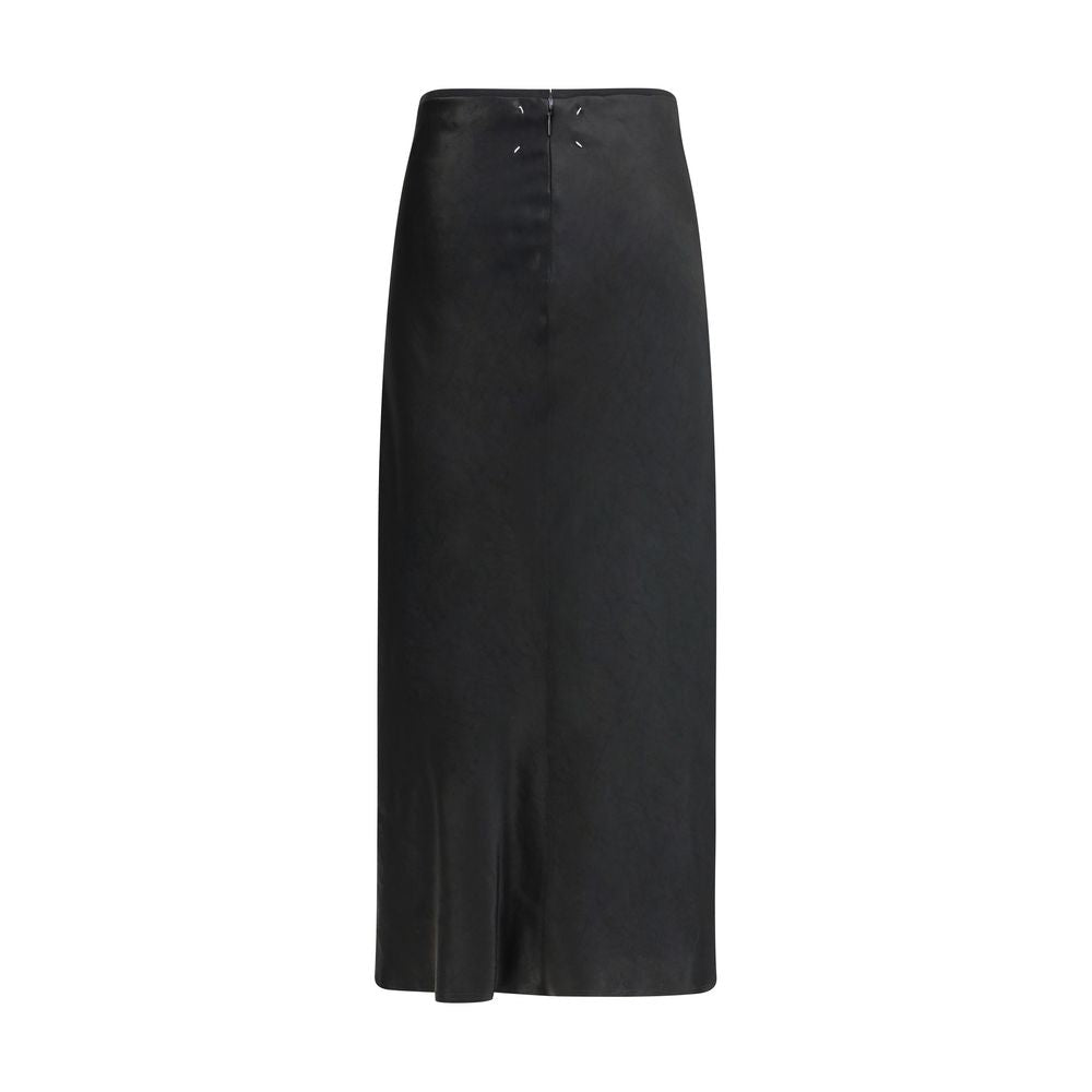 Margiela Black Acetate Midi Skirt | Regal Royce